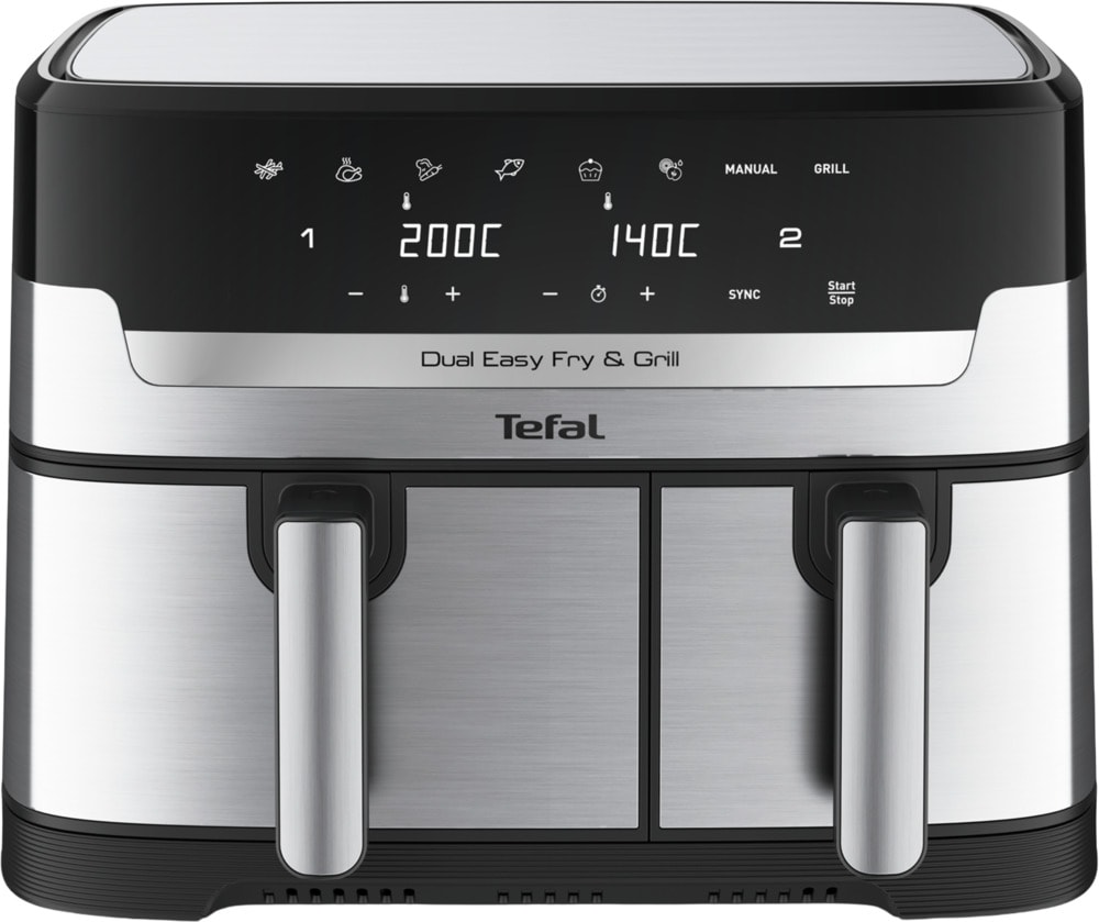 Tefal EY905D Easy Fry & Grill Dual Hei&szlig;luftfritteuse ede - Bild 1