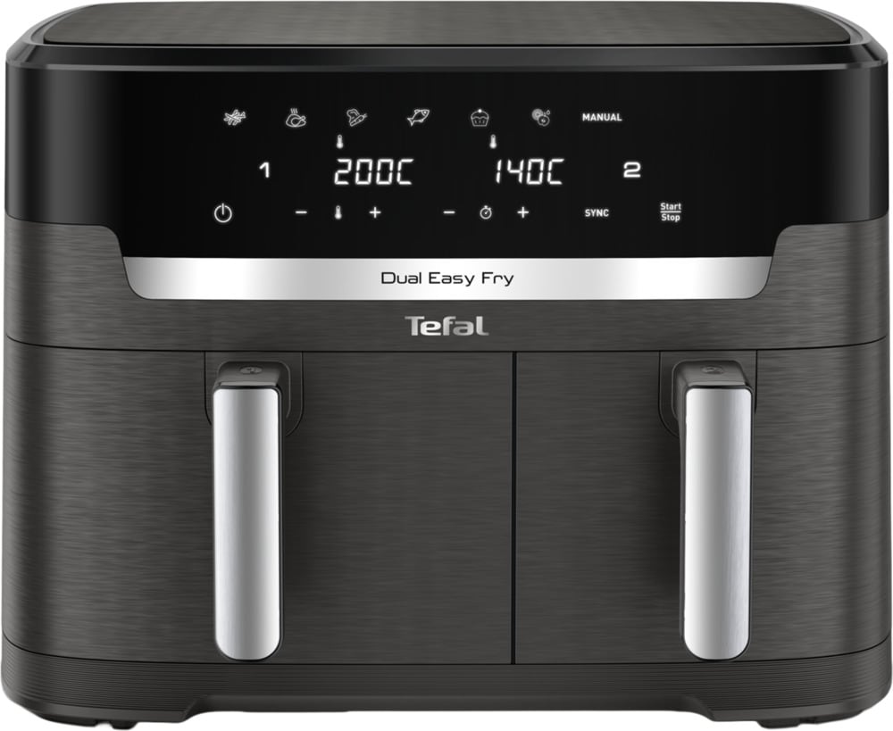 Tefal EY942H Easy Fry Dual XXL Hei&szlig;luftfritteuse grau - Bild 1