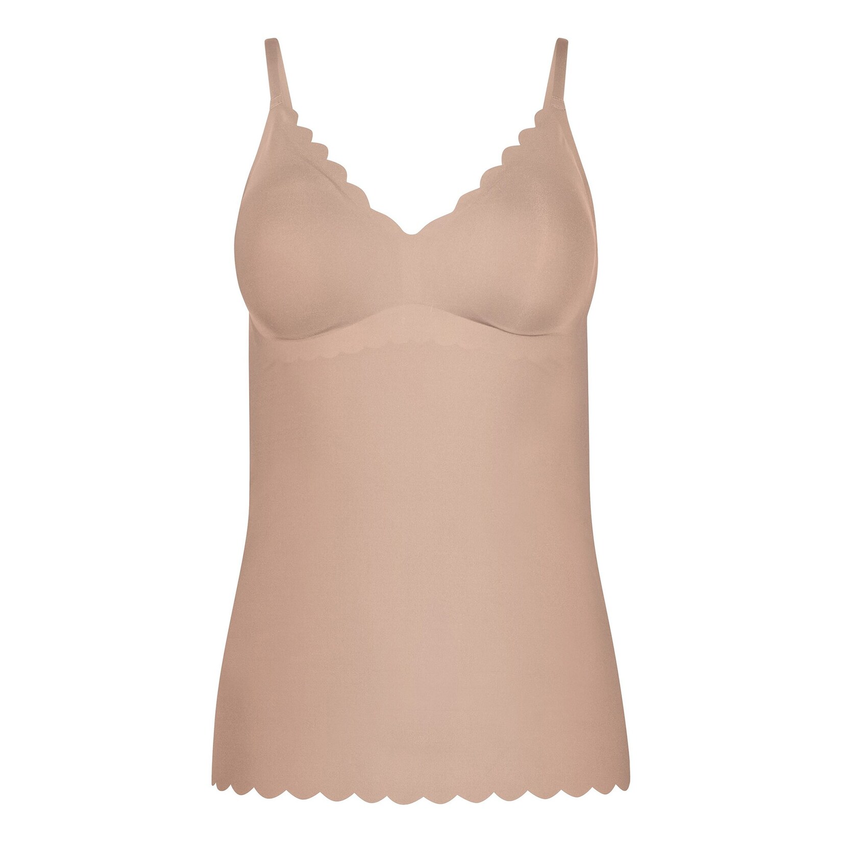 Da. Spaghettishirt herausn. Pads Sensation Damen Unterhemd