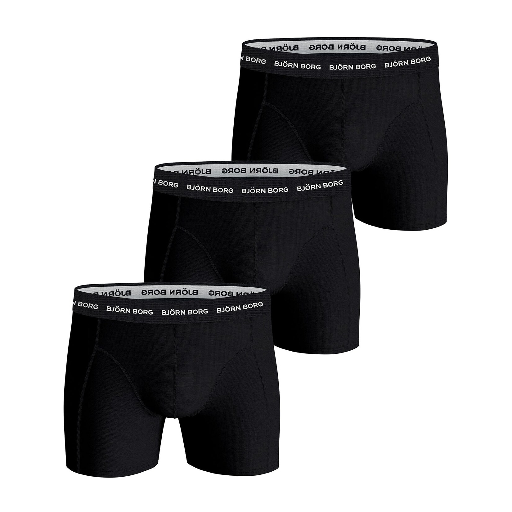 Bjorn Borg Cotton Stretch Boxers 3Pack Noir taille XXL