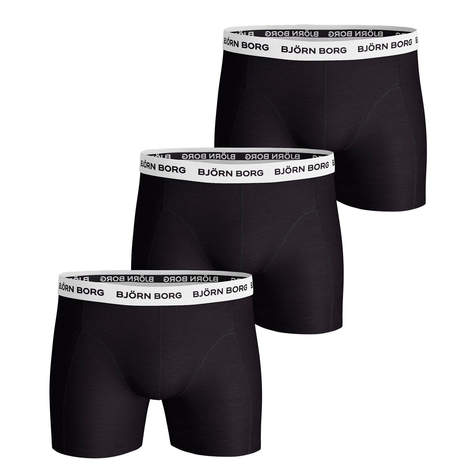 Cotton Stretch Boxer Trunks 3P Herren Boxershort