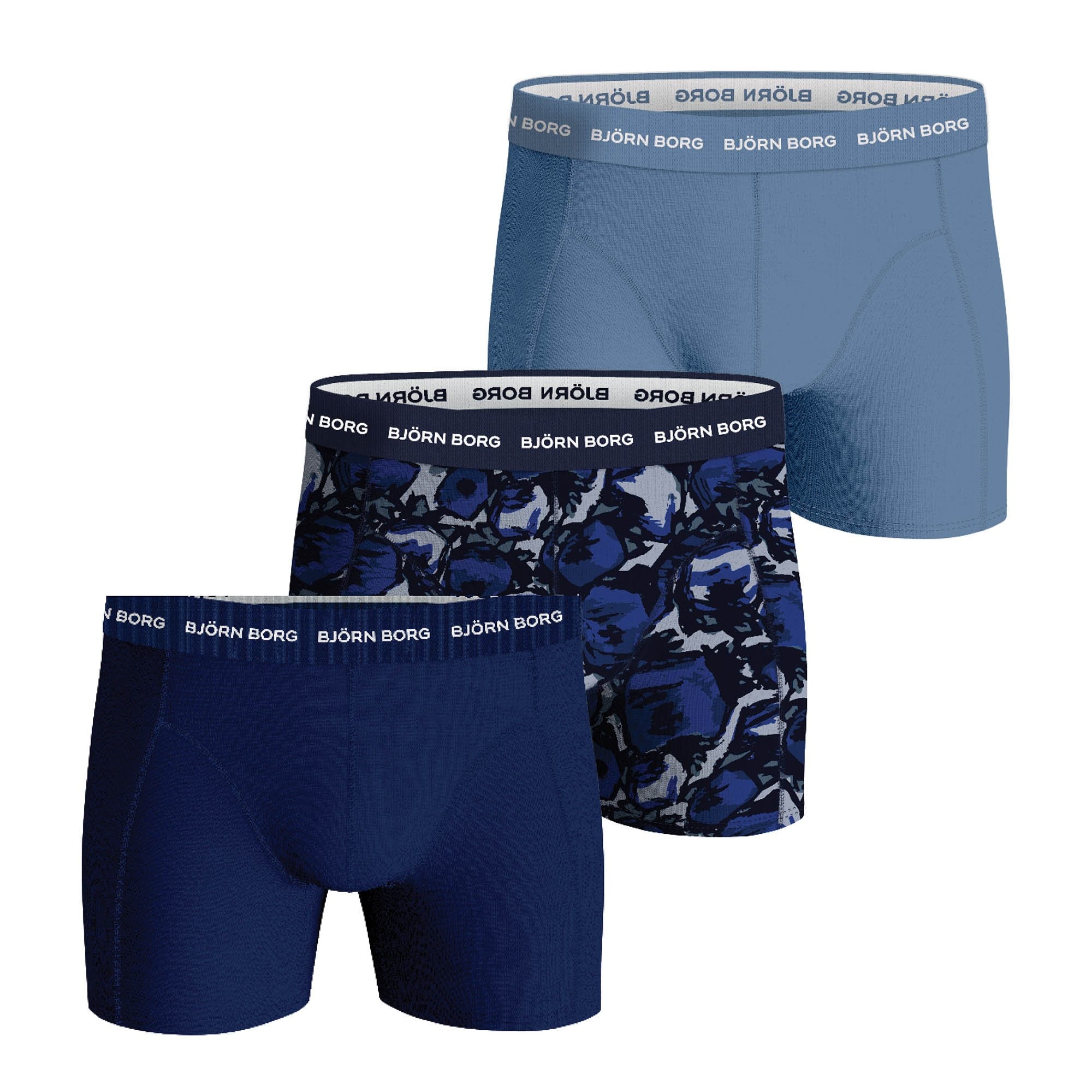 Cotton Stretch Boxer Trunks 3P Herren Boxershort - Bild 1