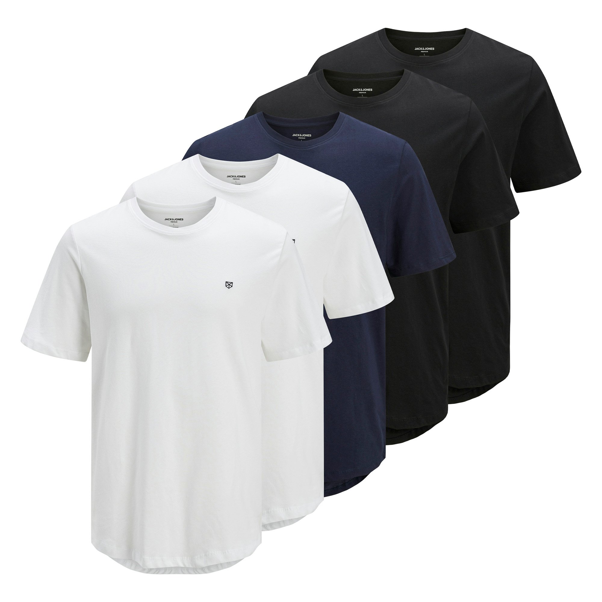 JPRBLABRODY TEE CREW NECK 5PK Herren T-Shirt - Bild 1