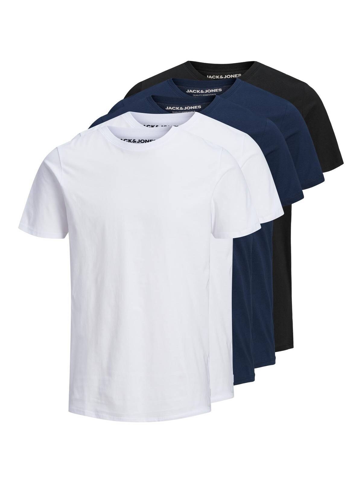 JJEORGANIC BASIC TEE O-NECK 5PK Herren T-Shirt