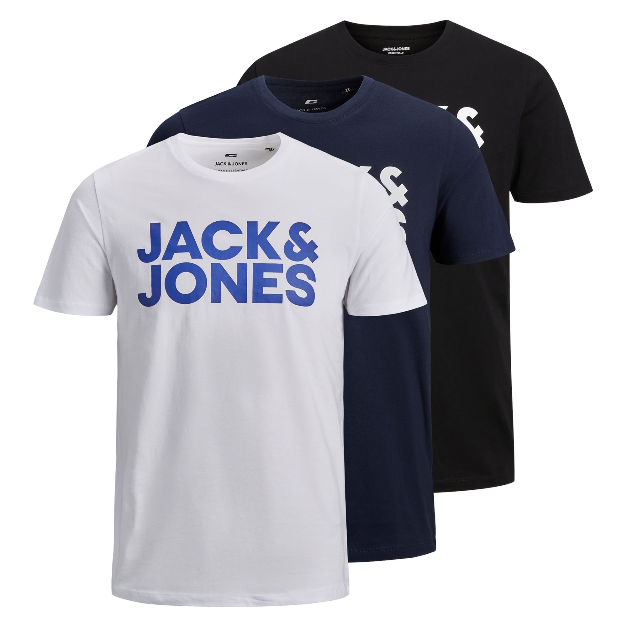JJECORP LOGO TEE O-NECK 3PK Herren T-Shirt - Bild 1