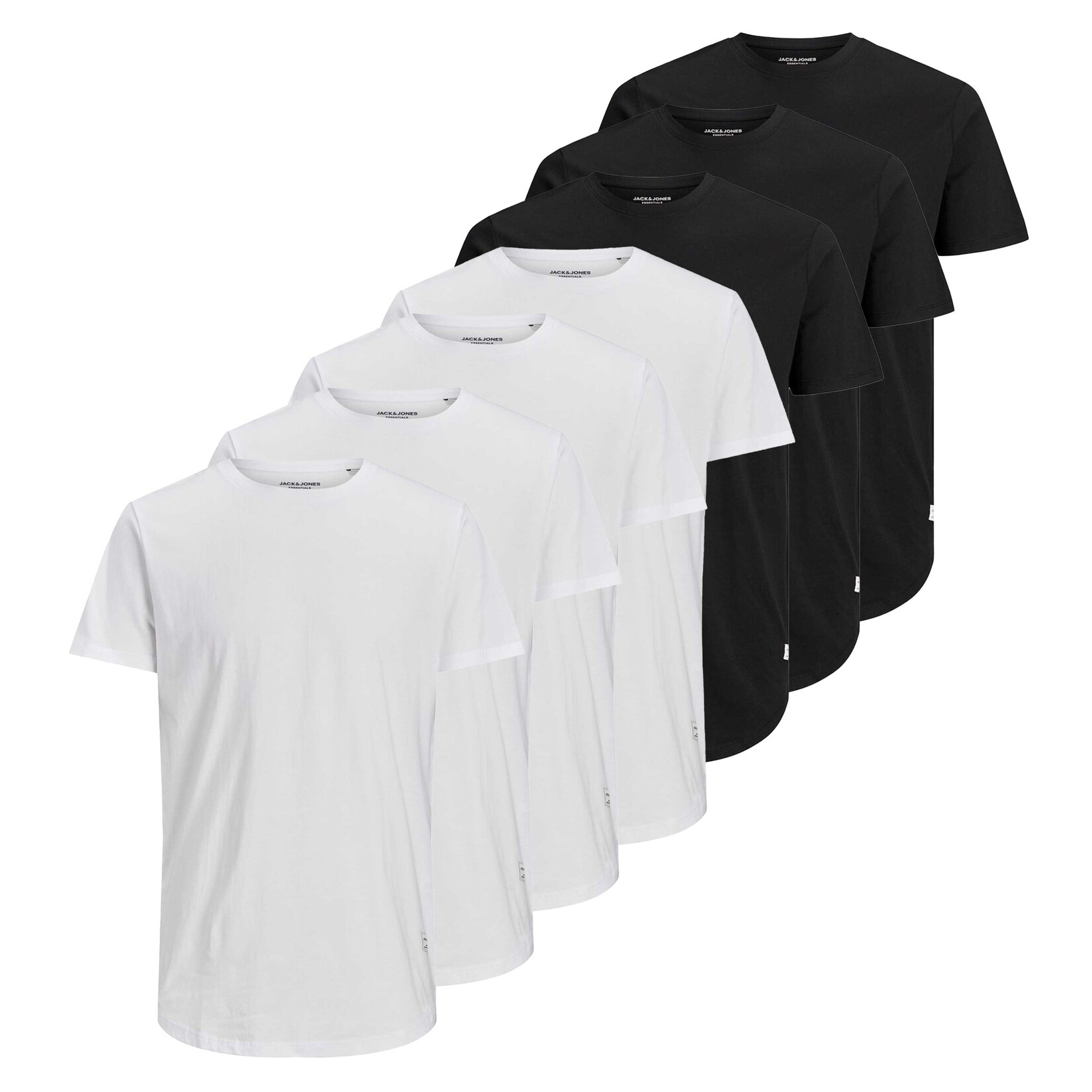 JJENOA TEE CREW NECK 7PK Herren T-Shirt | 05715111576959