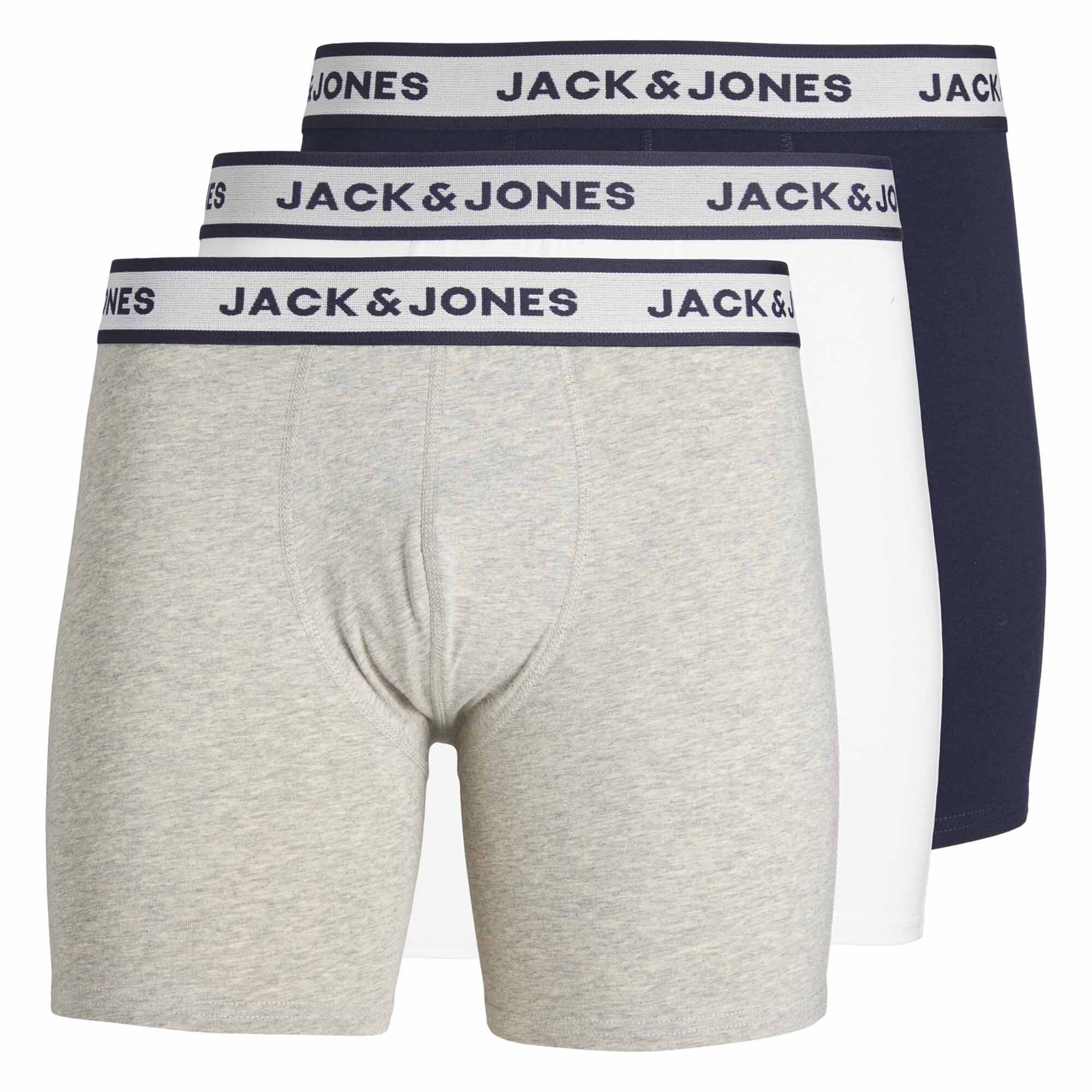 JACSOLID BOXER BRIEFS 3P Herren Boxershort - Bild 1