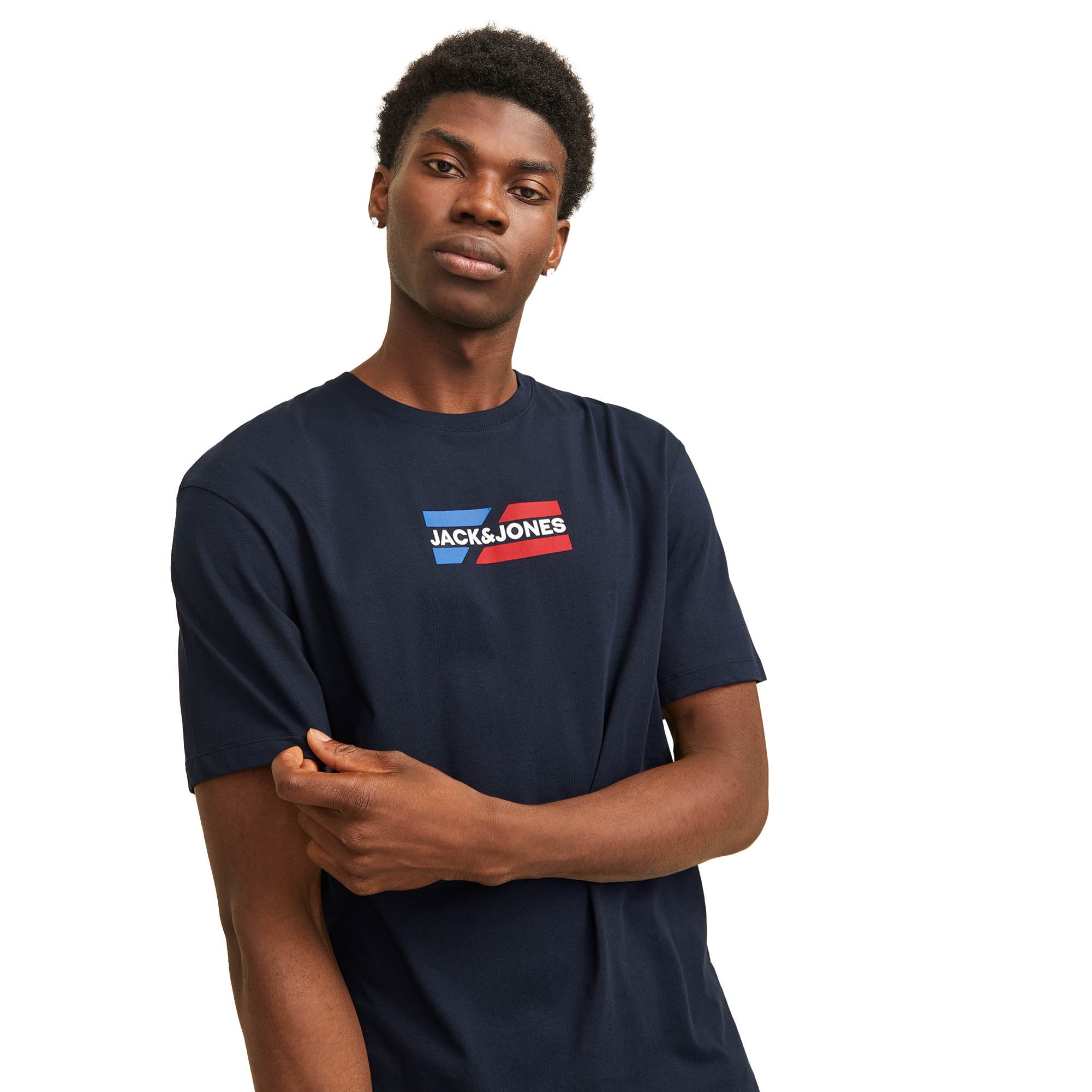 Lot De 3 T-shirts Graphiques JACK & JONES Jjecorp – Homme – Coupe Ample, Manches Courtes (SS O-3PK MP Noos)