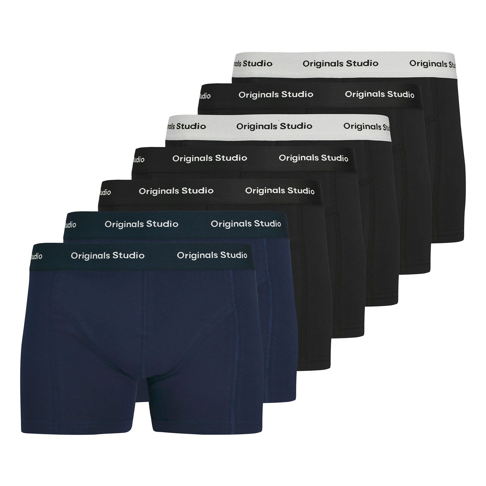 JACVESTERBRO SOLID TRUNKS 7 PACK Herren Boxershort