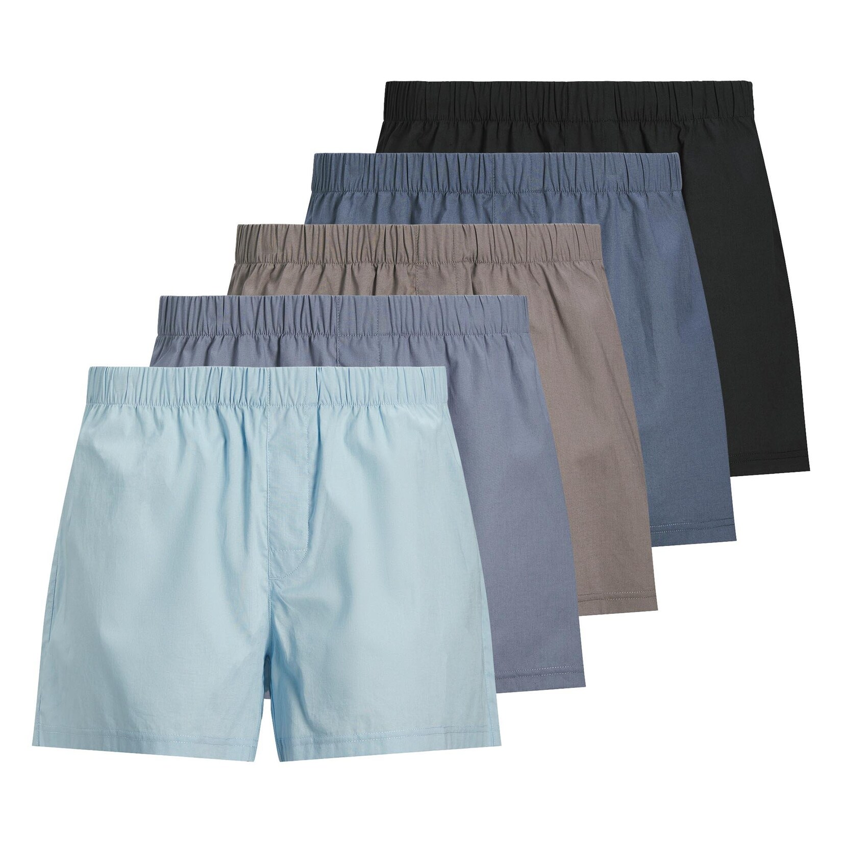 JACMILANO WOVEN BOXERS 5 PACK Herren Web-Boxershorts