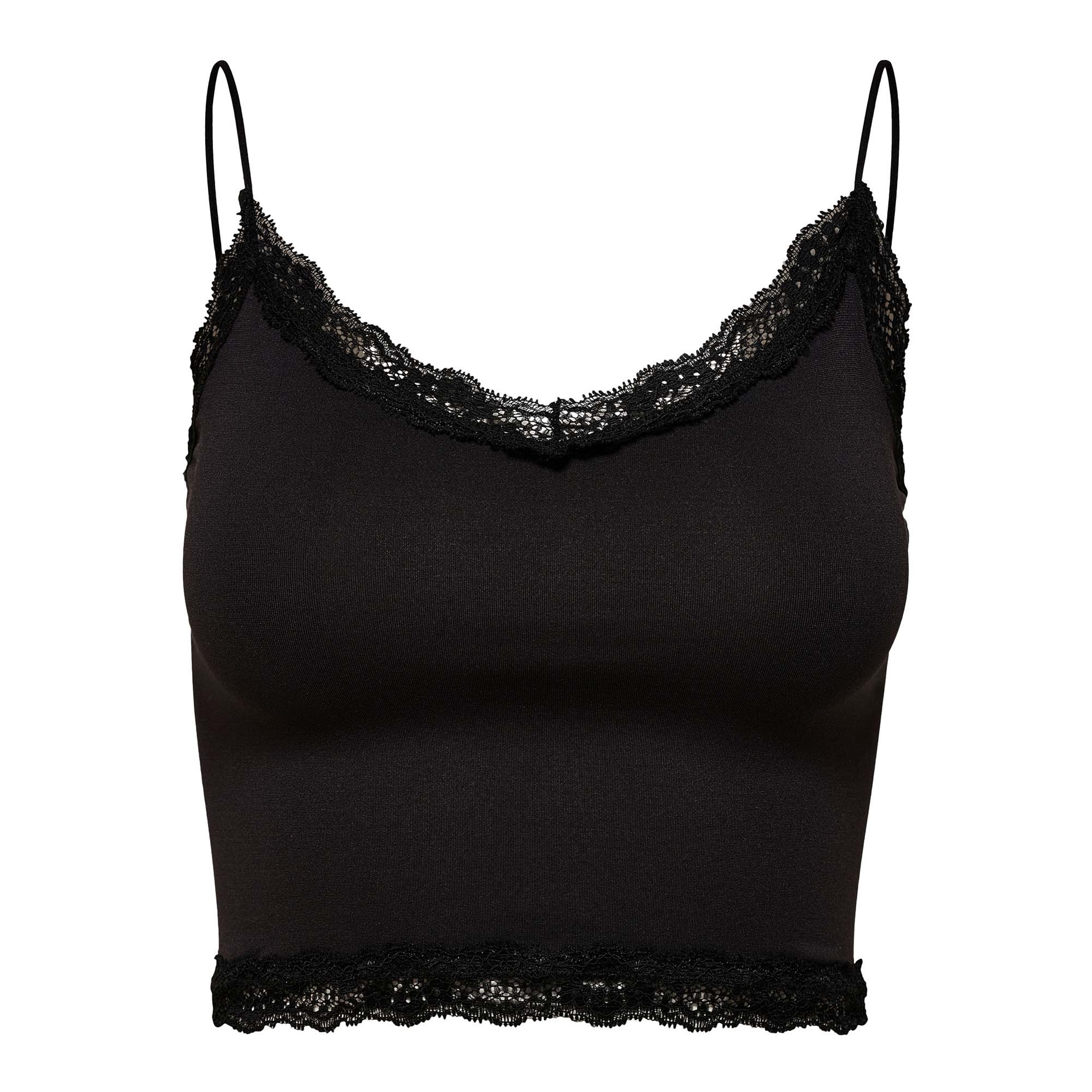 ONLVICKY LACE SEAMLESS CROPPED TOP Damen T-Shirt - Bild 1