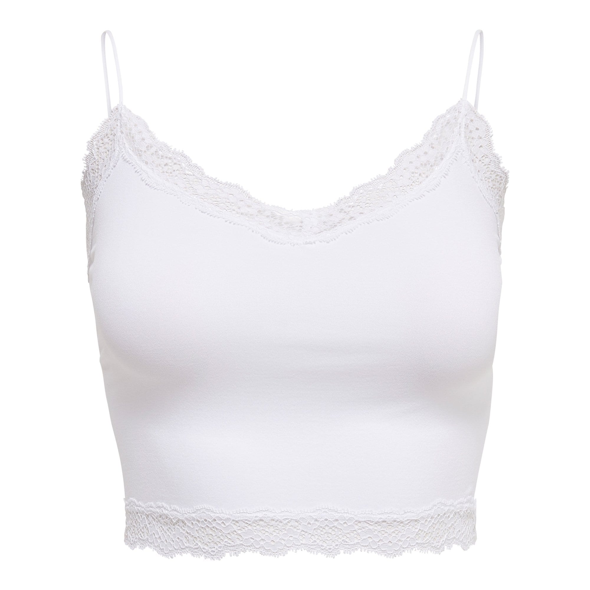 ONLVICKY LACE SEAMLESS CROPPED TOP Damen T-Shirt - Bild 1