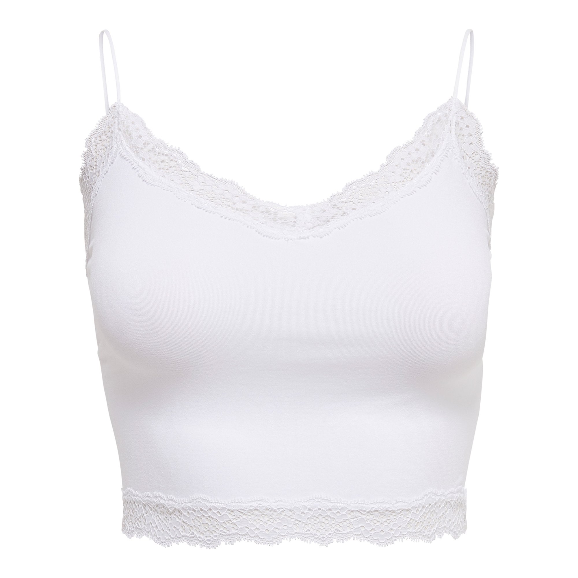 ONLVICKY LACE SEAMLESS CROPPED TOP Damen T-Shirt - Bild 1
