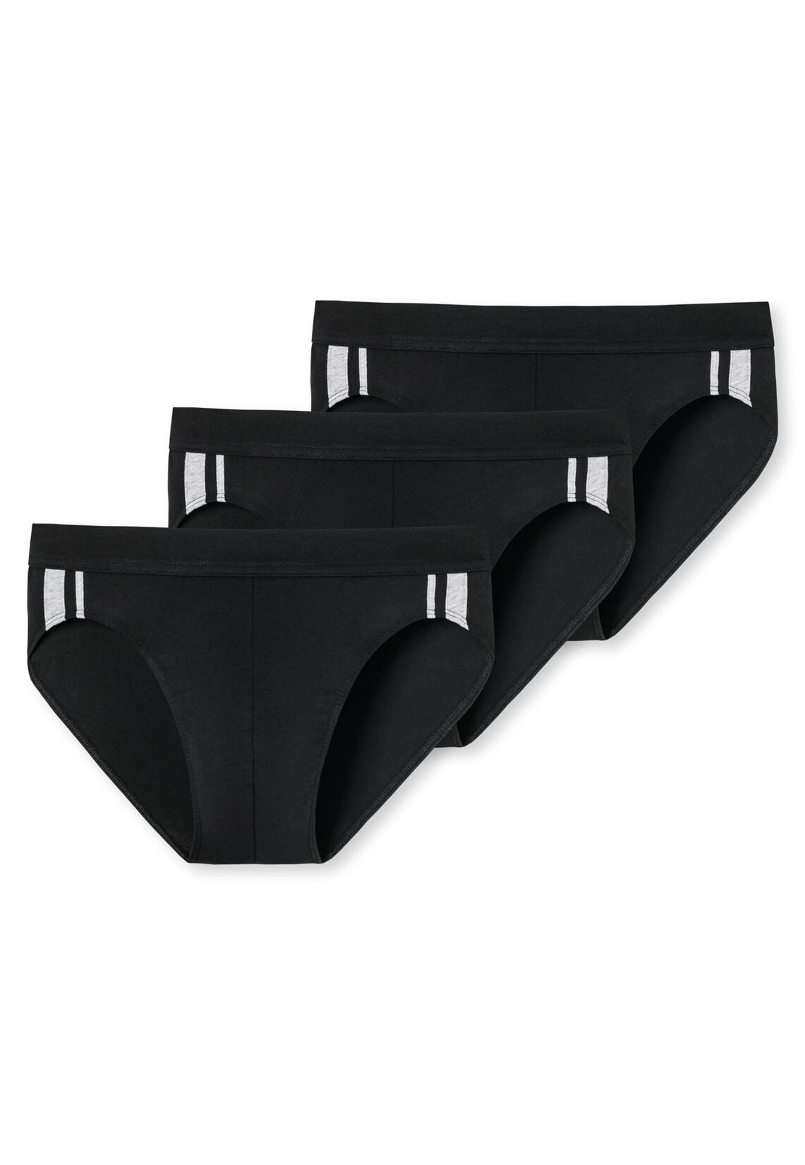 Rio-Slips 3er-Pack Organic Cotton Streifen schwarz - 95/5 5