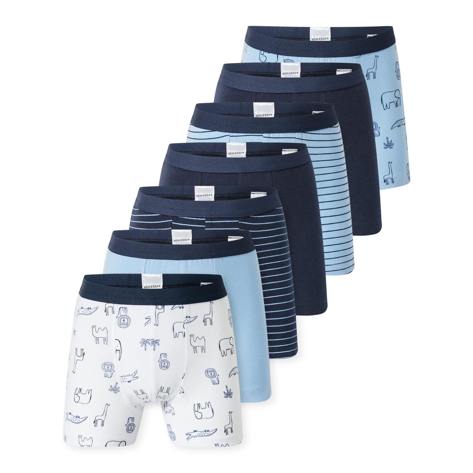 7PACK Boys Single Jersey Slips Jungen Boxershort