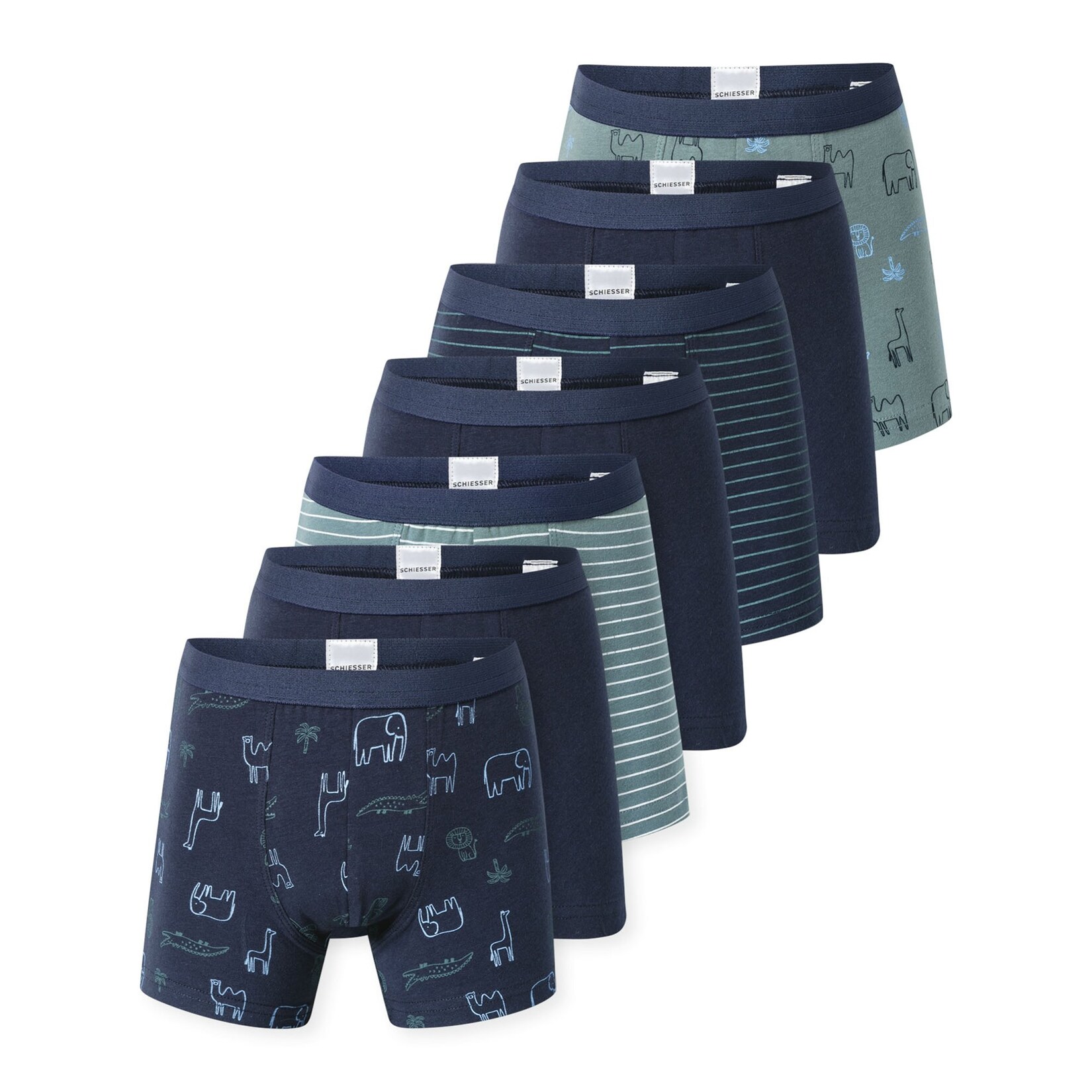 7PACK Boys Single Jersey Slips Jungen Boxershort
