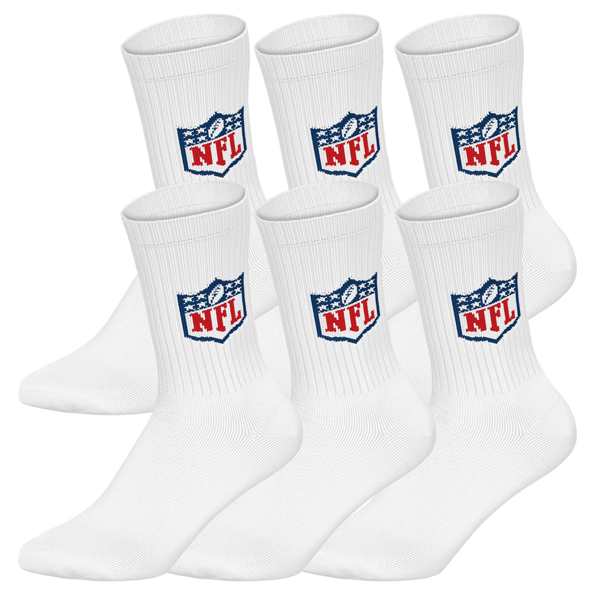 NFL SHIELD 6Pack Crew Socks Unisex Socken - Bild 1