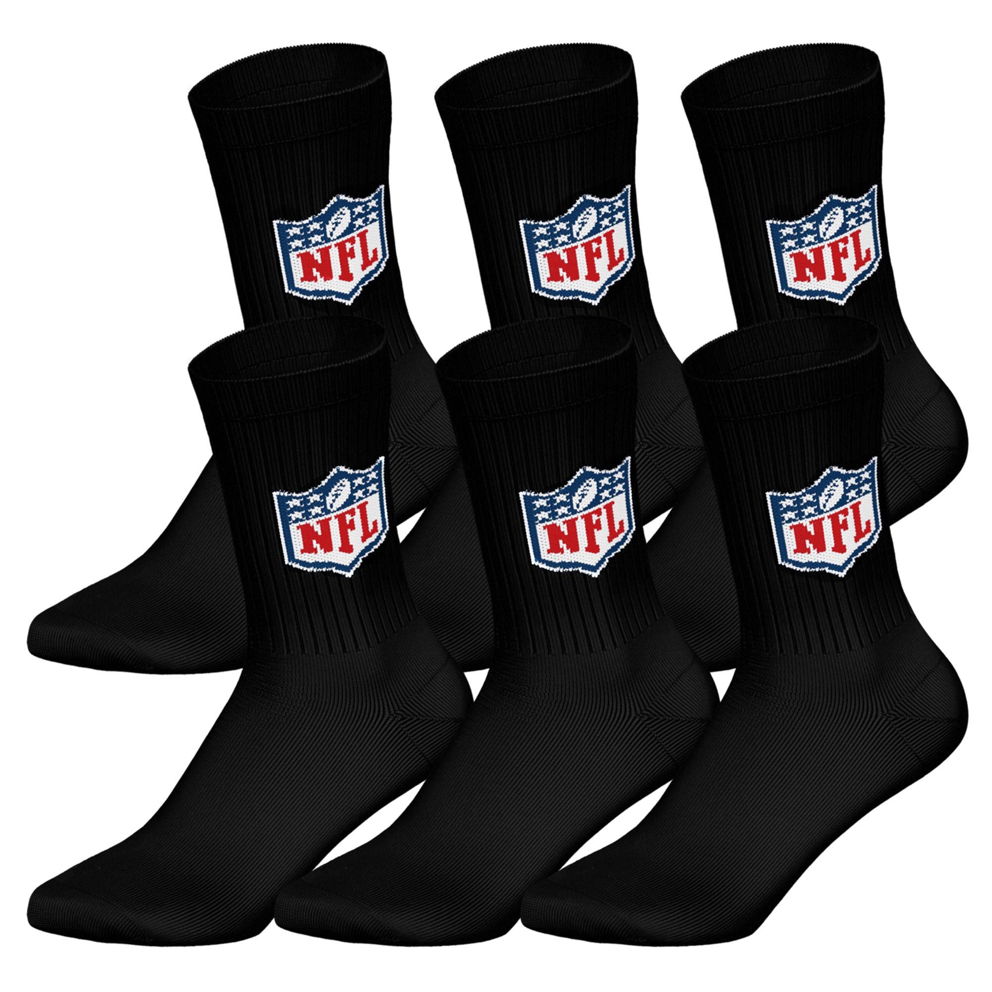 NFL SHIELD 3Pack Crew Socks Unisex Socken - Bild 1