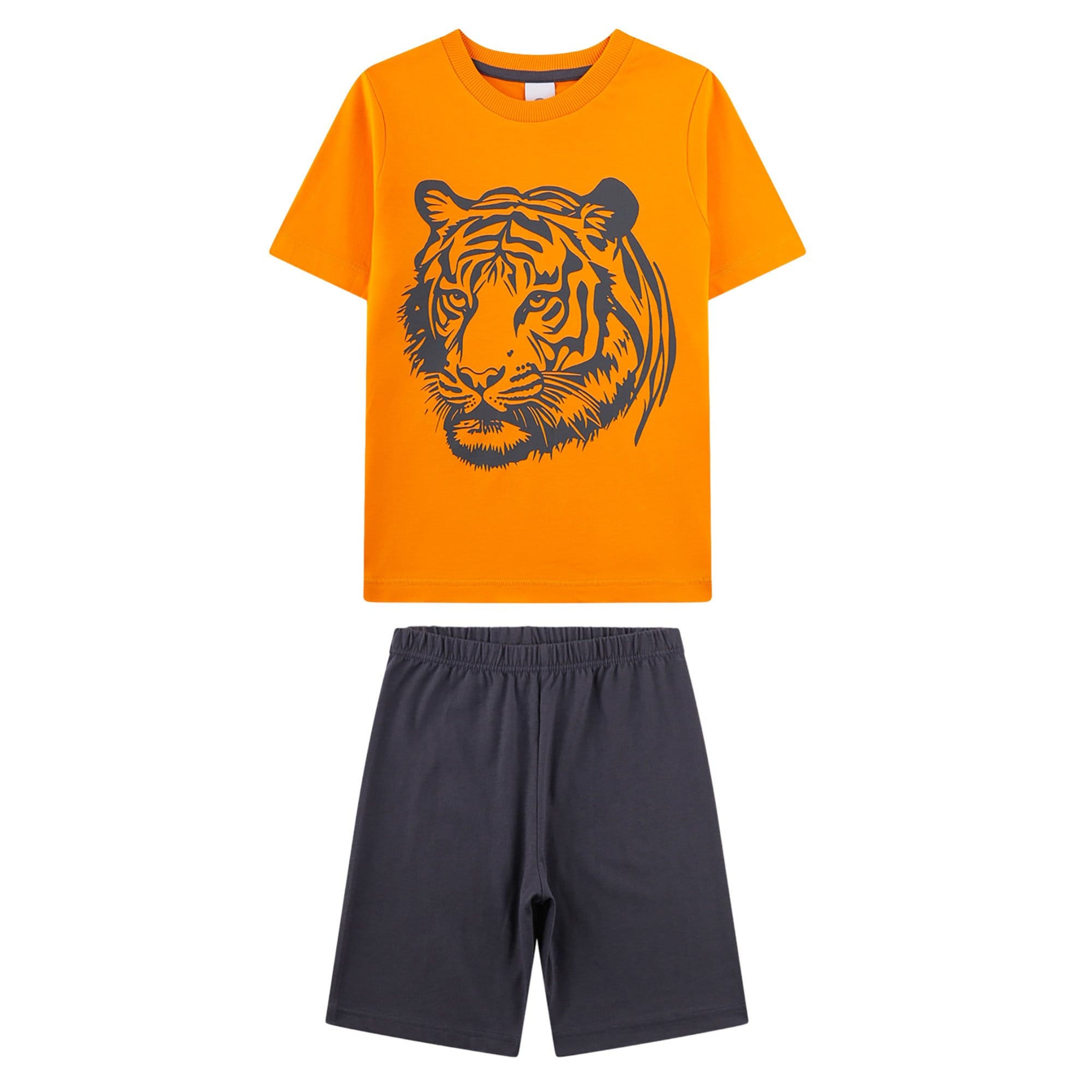 Schlafanzug Tiger kurz Kids Jungen Pyjama - Bild 1