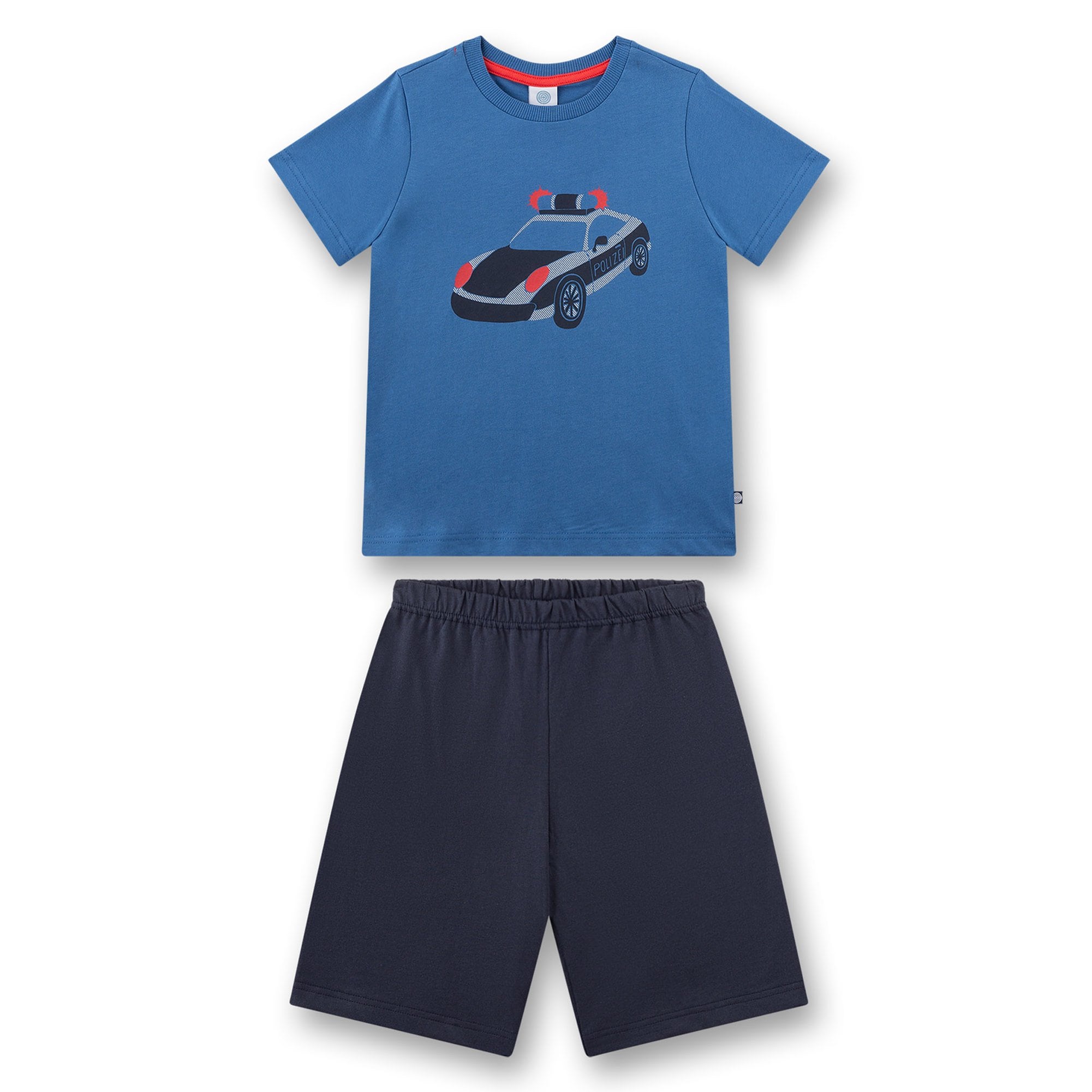Schlafanzug Polizei kurz Kids Jungen Pyjama - Bild 1