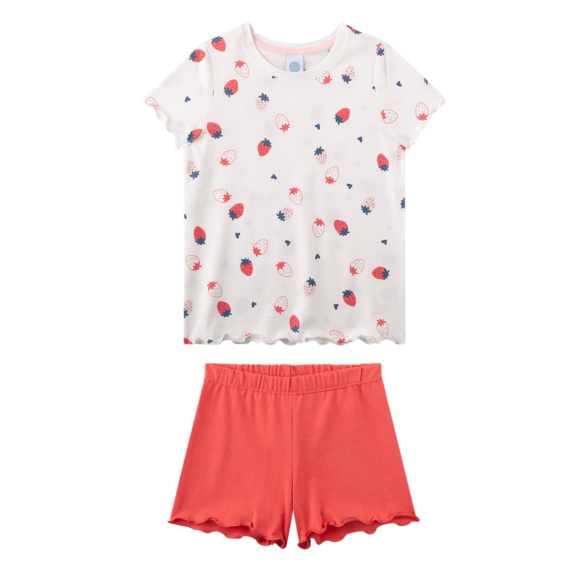 Schlafanzug Erdbeeren Pyjama Kids M&auml;dchen Pyjama - Bild 1