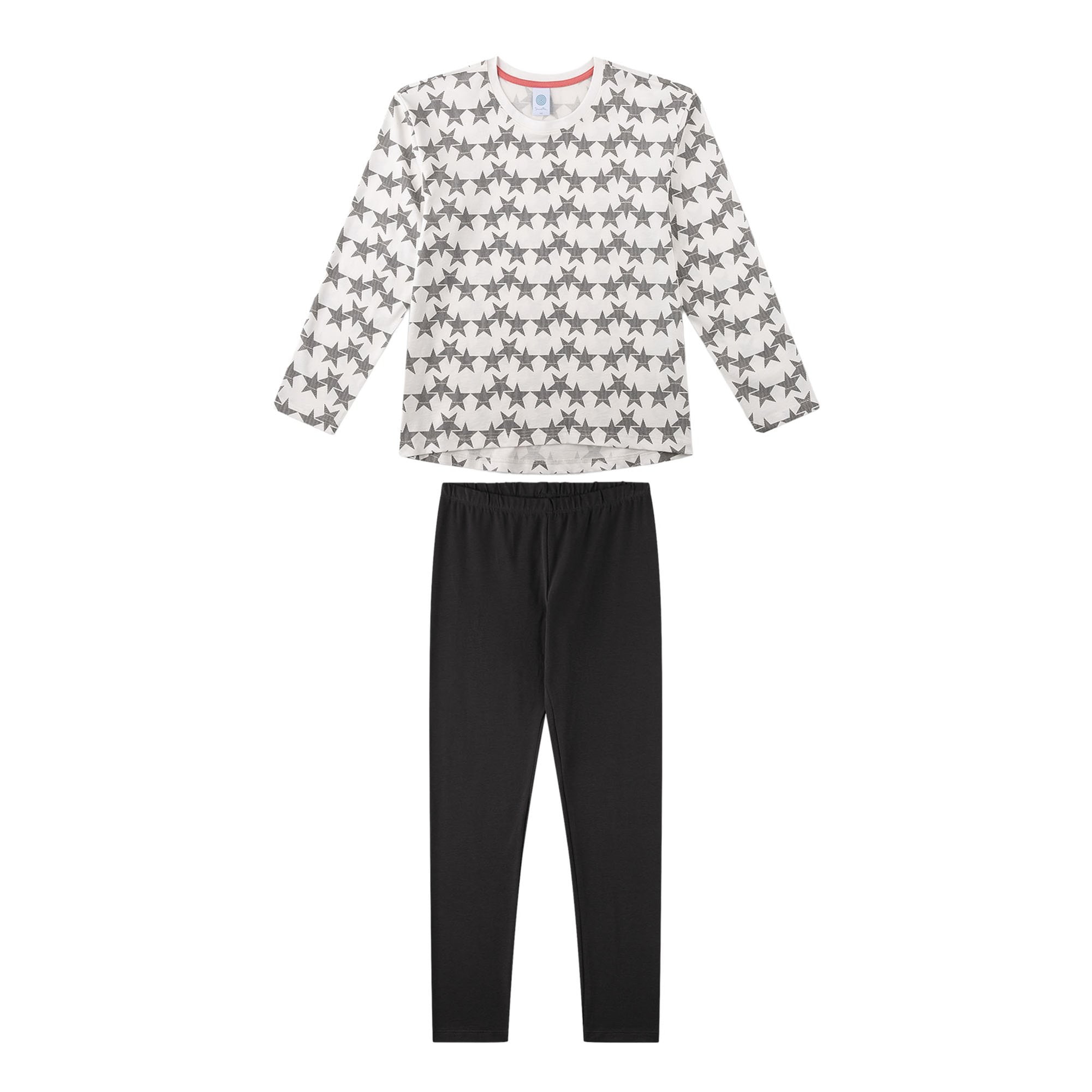 Pyjama Teenager lang Stars M&auml;dchen Pyjama - Bild 1