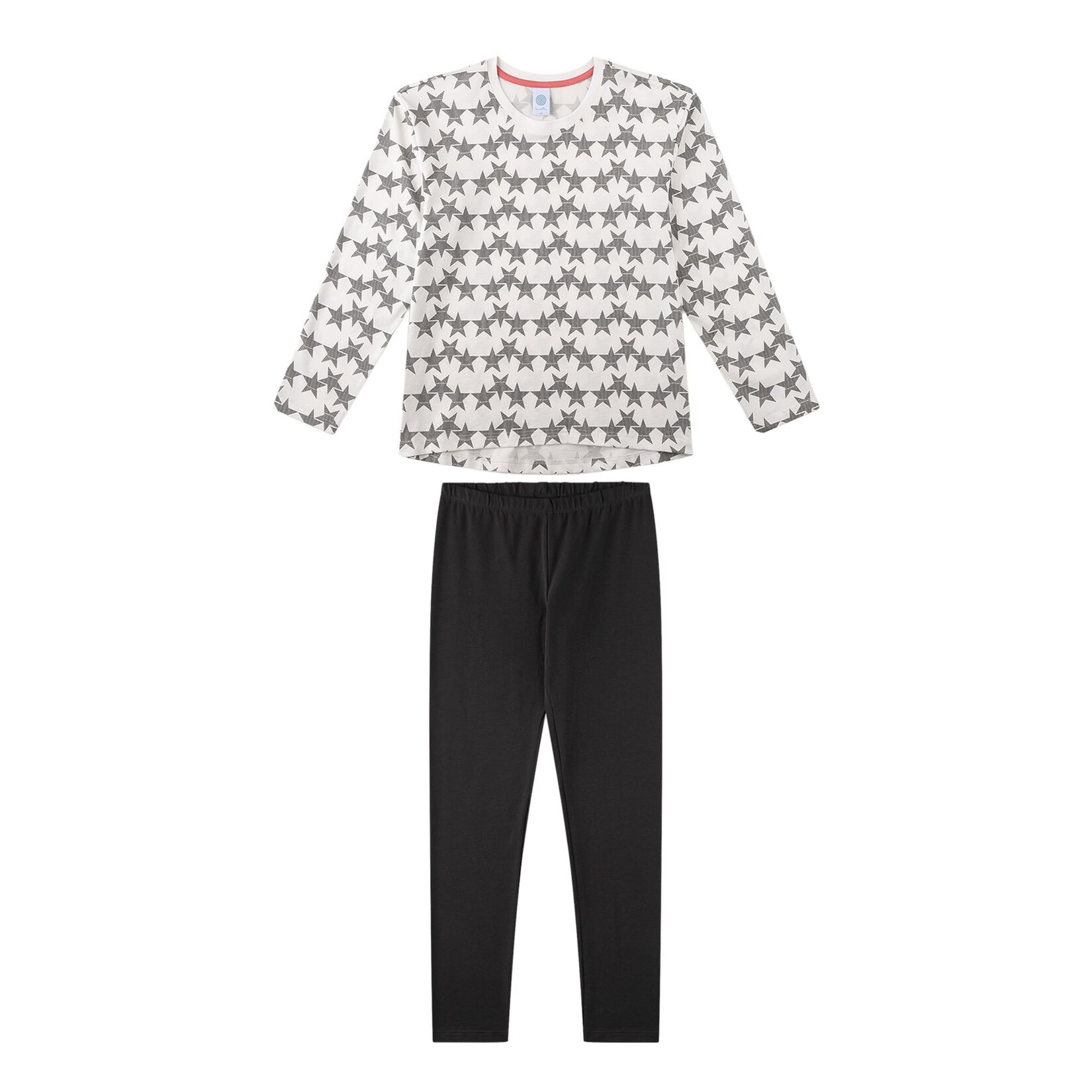 Pyjama Teenager lang Stars Mädchen Pyjama