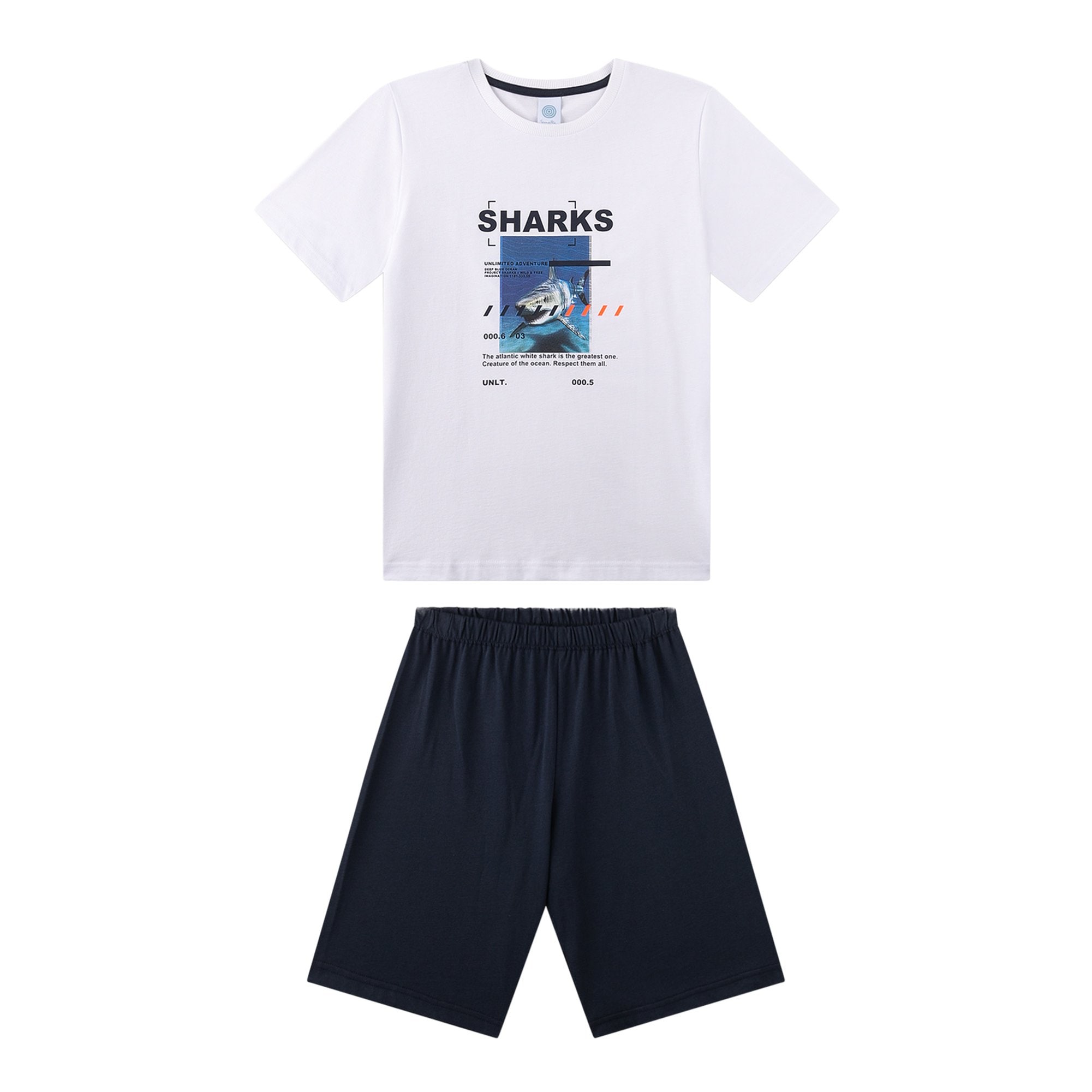 Pyjama short Teens Sharks Jungen Pyjama - Bild 1