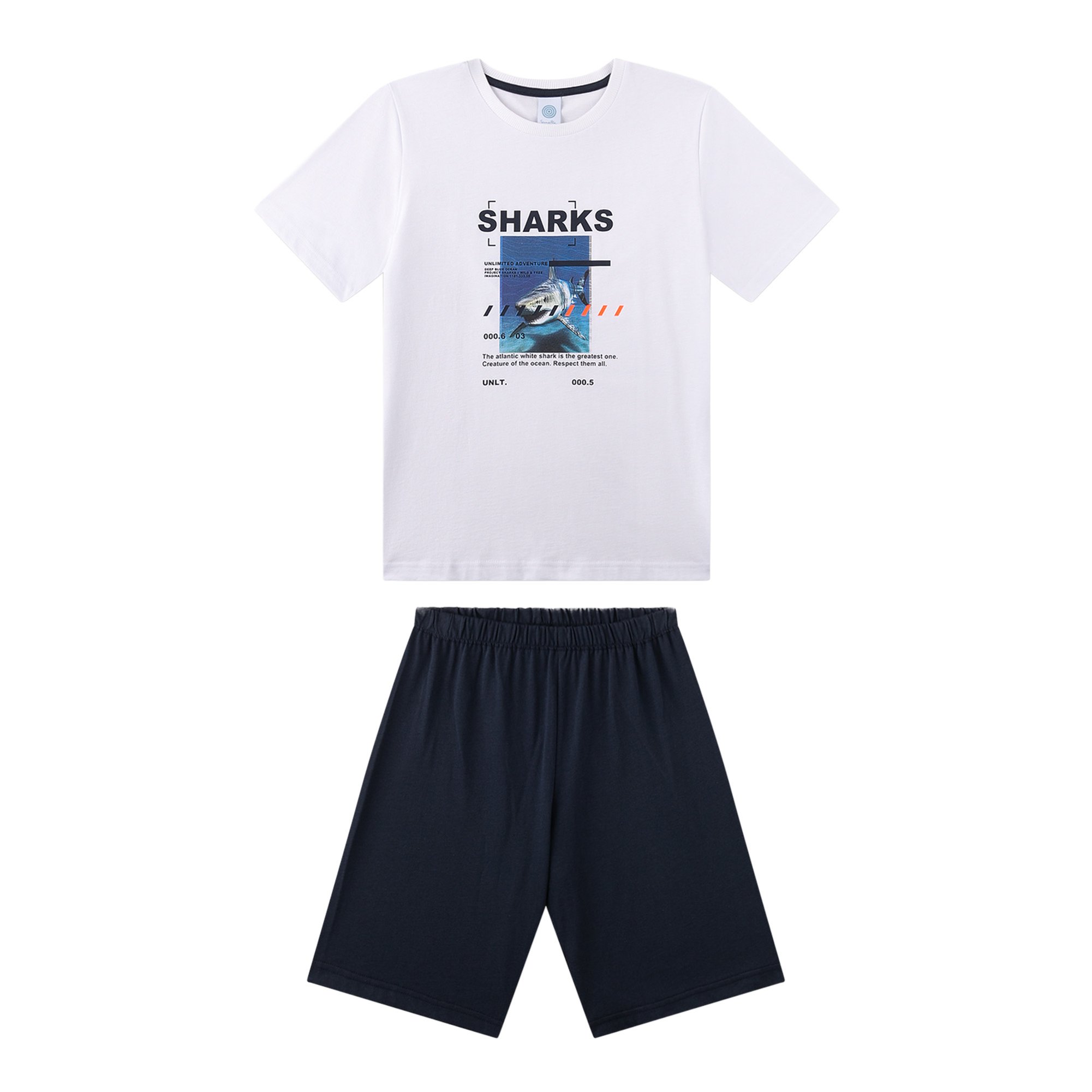 Pyjama short Teens Sharks Jungen Pyjama - Bild 1