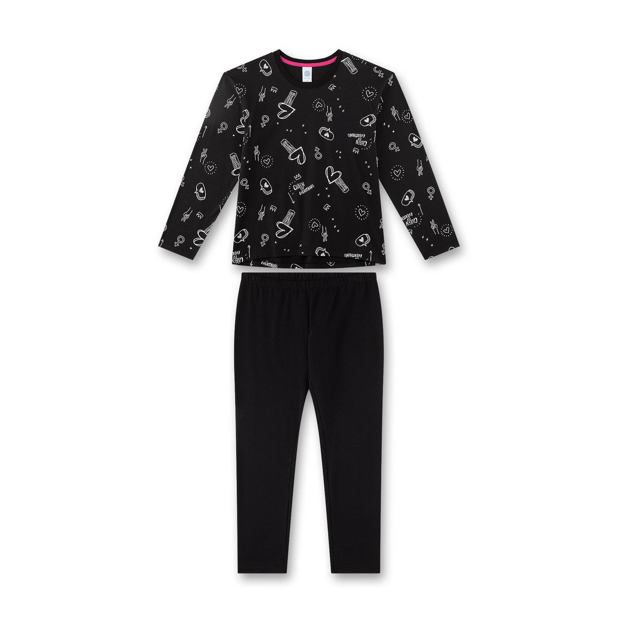 Pyjama Teenager lang Queen of Everything M&auml;dchen Pyjama - Bild 1