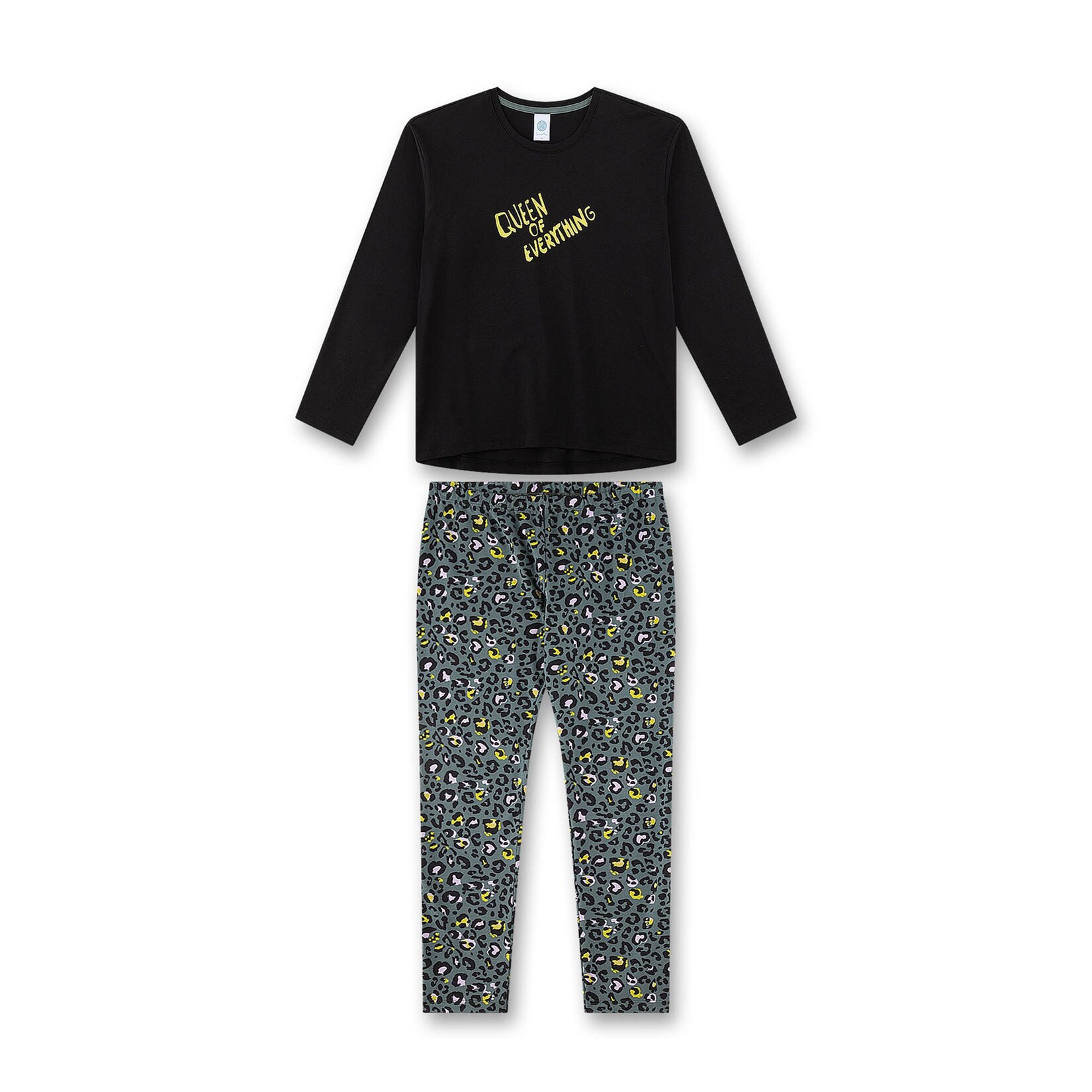 Pyjama Teenager lang Queen of Everything Leo-Print Mädchen Pyjama