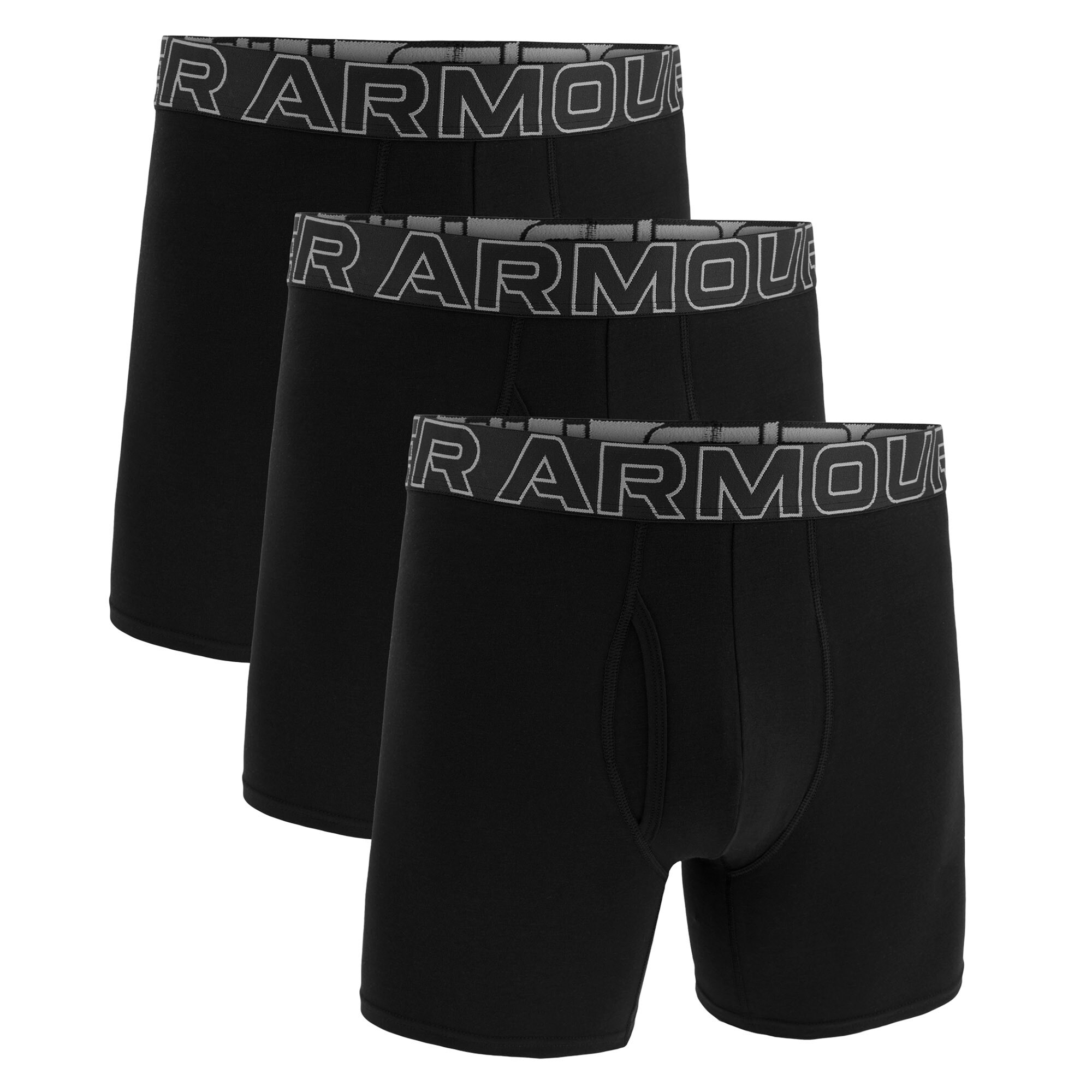 UA PERFORMANCE COTTON - SOLID 6 IN 3PK Herren Boxershort - Bild 1