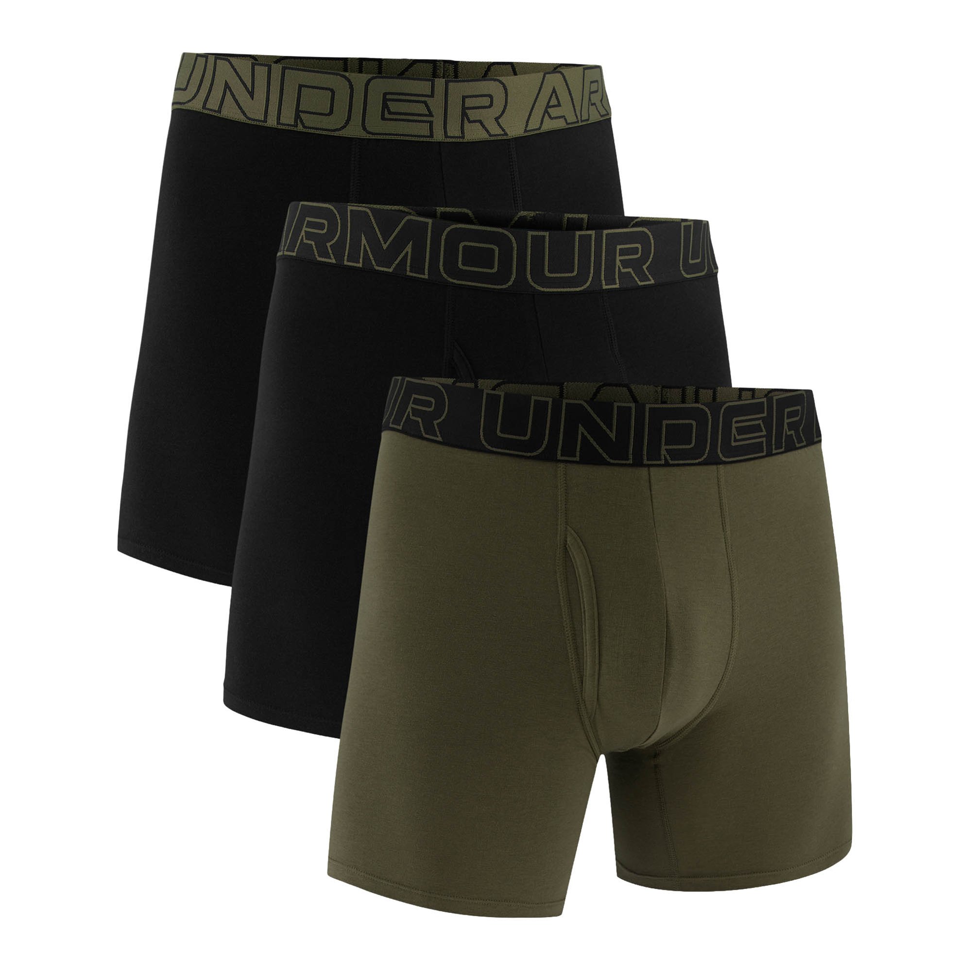 UA PERFORMANCE COTTON - SOLID 6 IN 3PK Herren Boxershort - Bild 1