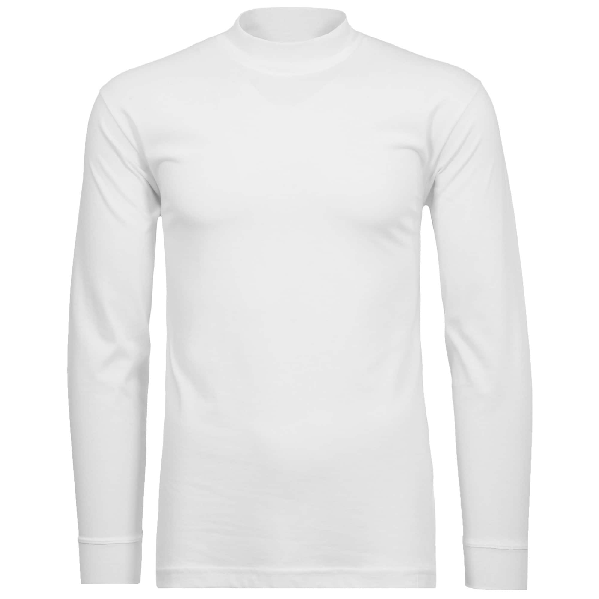 Langarm Basic Stehkragen Regular Fit Herren Longsleeve - Bild 1