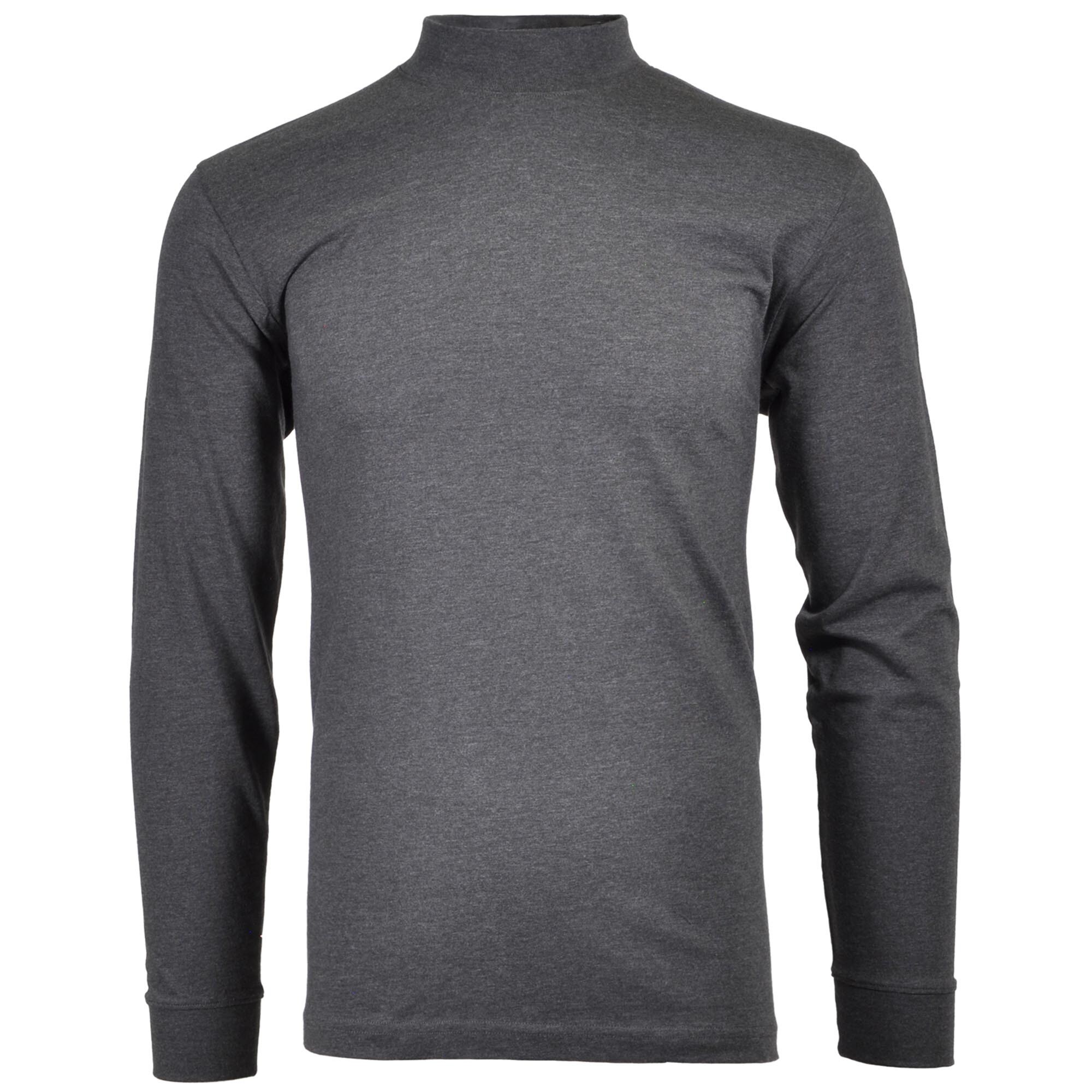 Langarm Basic Stehkragen Regular Fit Herren Longsleeve - Bild 1