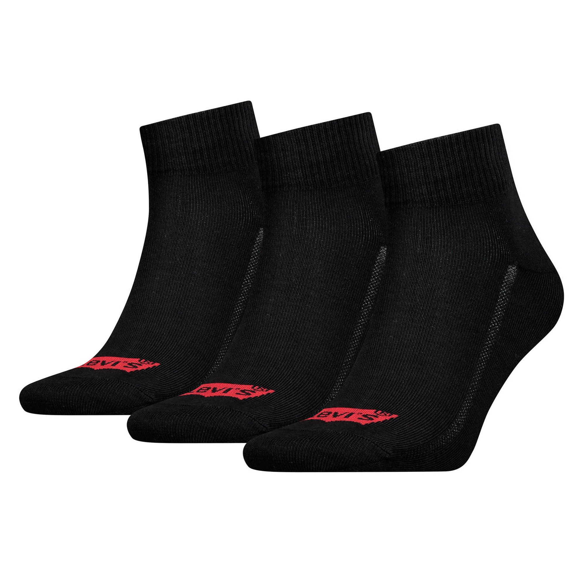 Mid Cut Batwing Logo Cotton 3P Unisex Socken - Bild 1