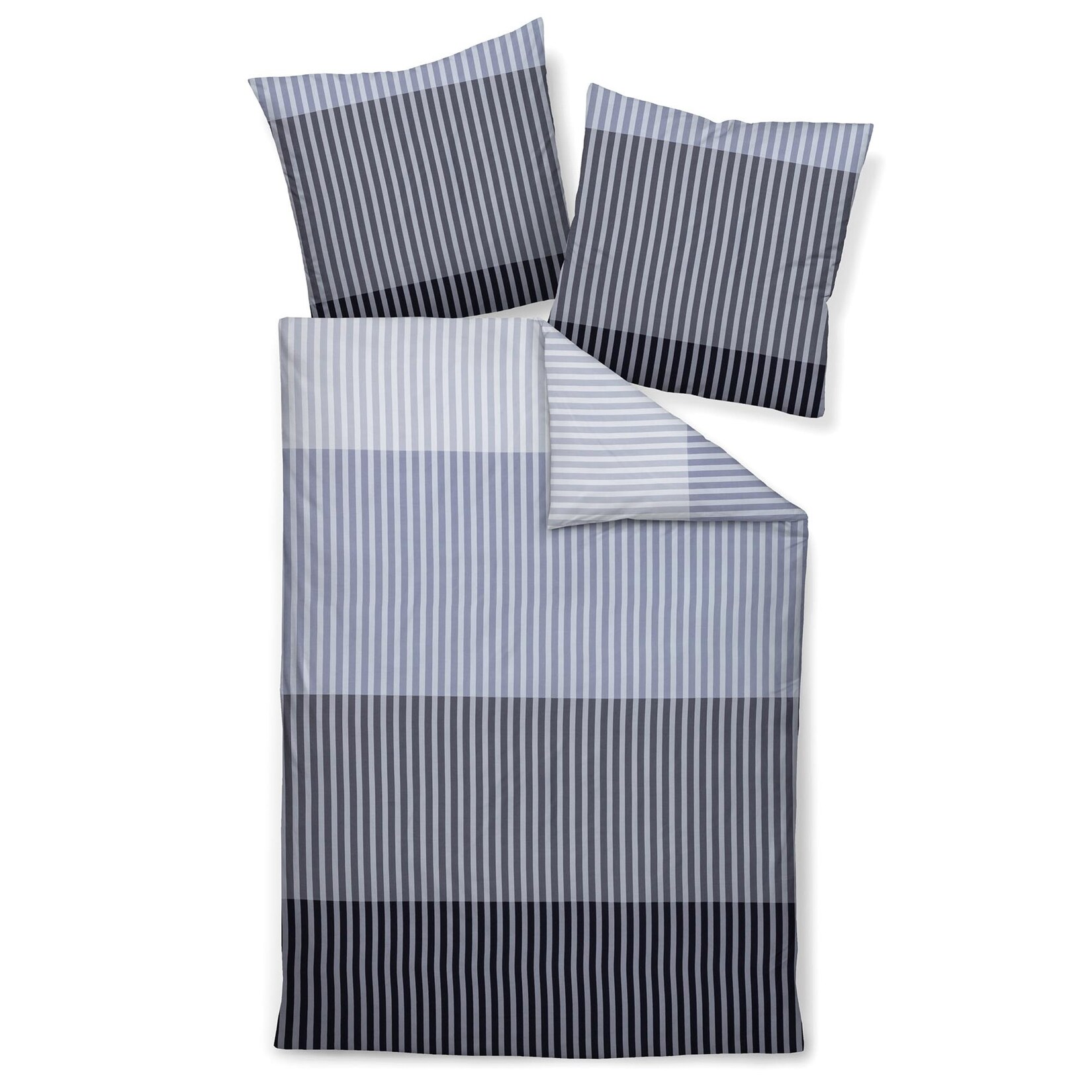 Mako Satin Streifen Unisex Bettwäsche
