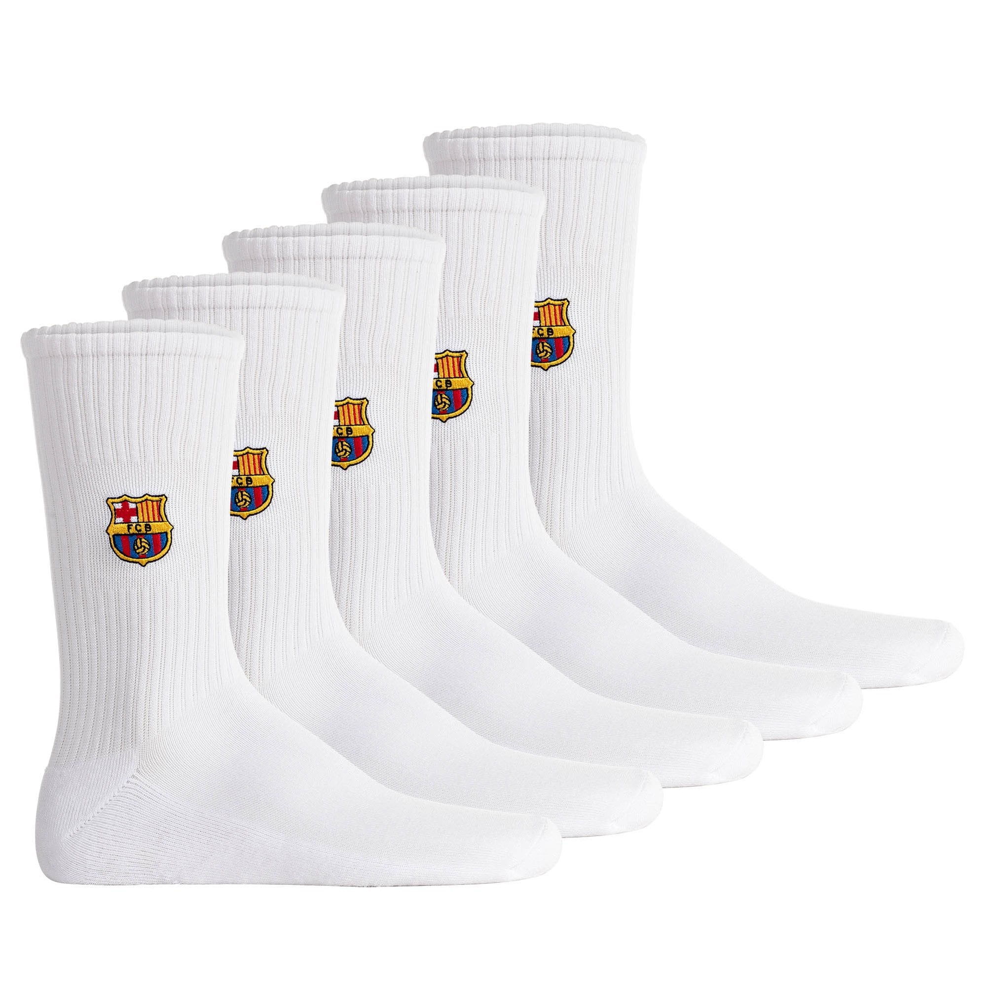 FCB Crew Socks 5-Pack Embroidery Unisex Socken - Bild 1