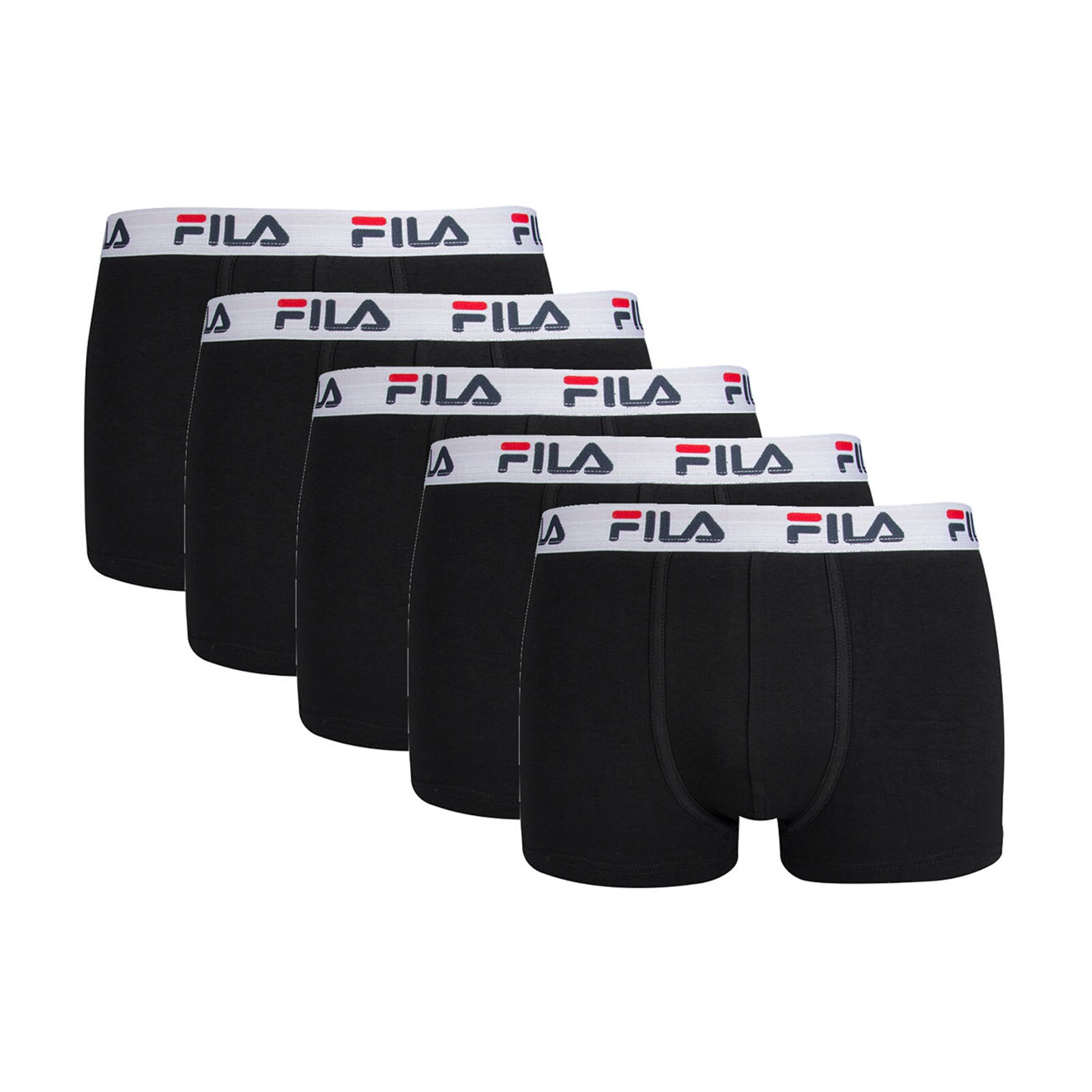 Fila - Boxershort  5er Pack Stretch, für Herren, Schwarz, Größe XL