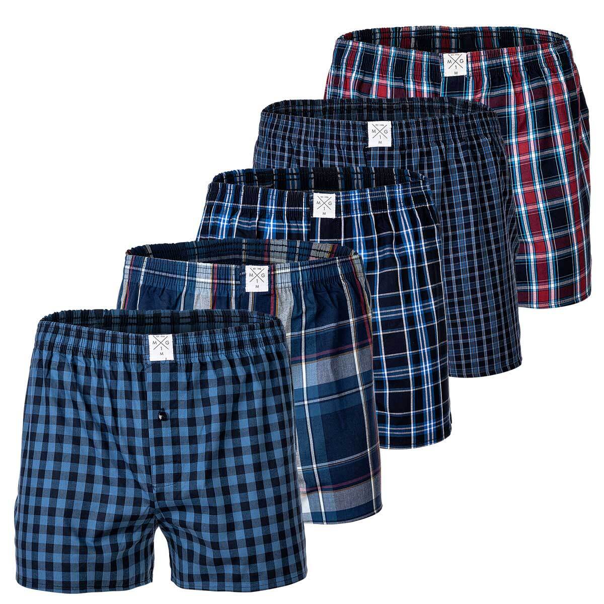 Herren Web-Boxershorts Mehrfarbig - Bild 1
