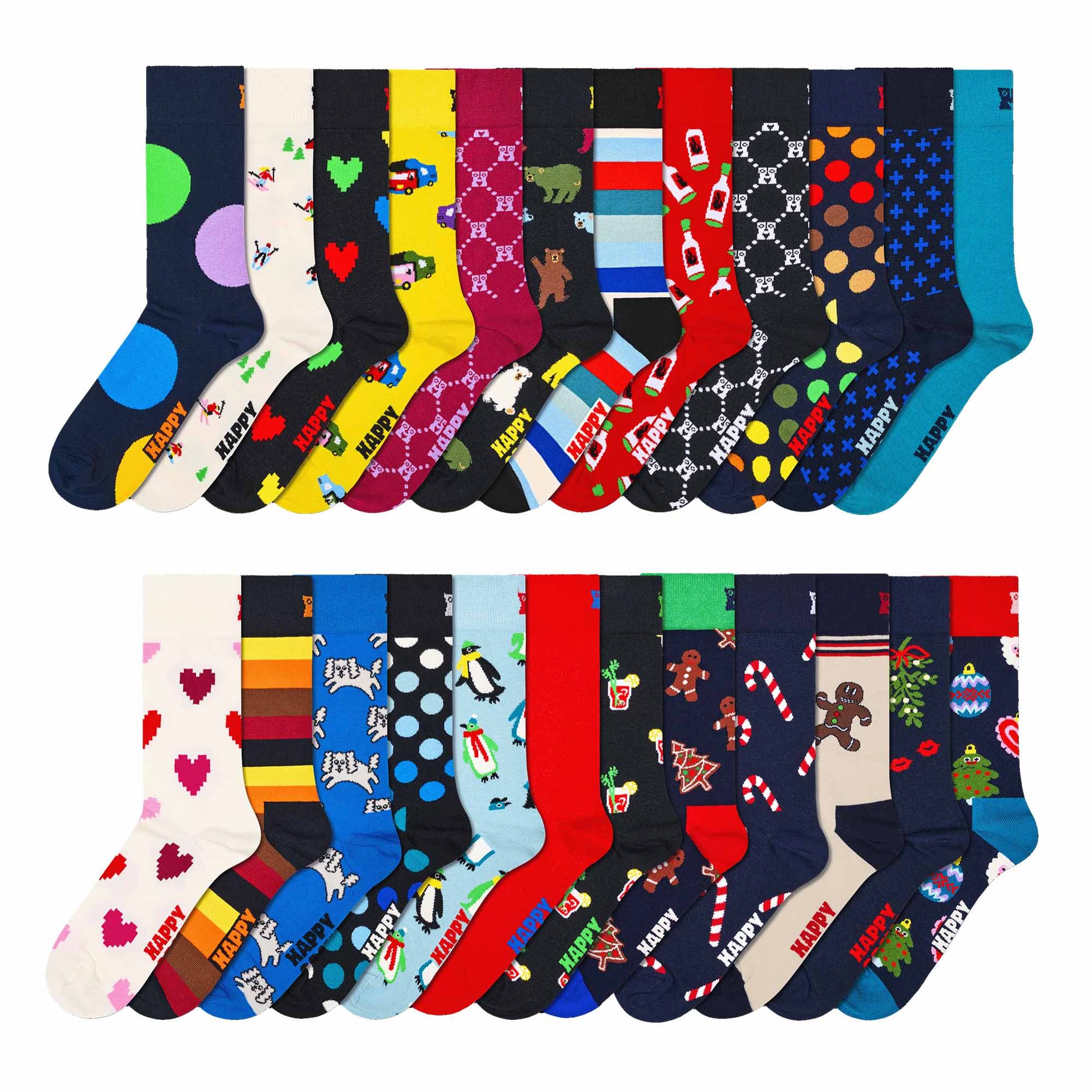 24-Pack Advent Calendar Gift Set Unisex Socken - Bild 1