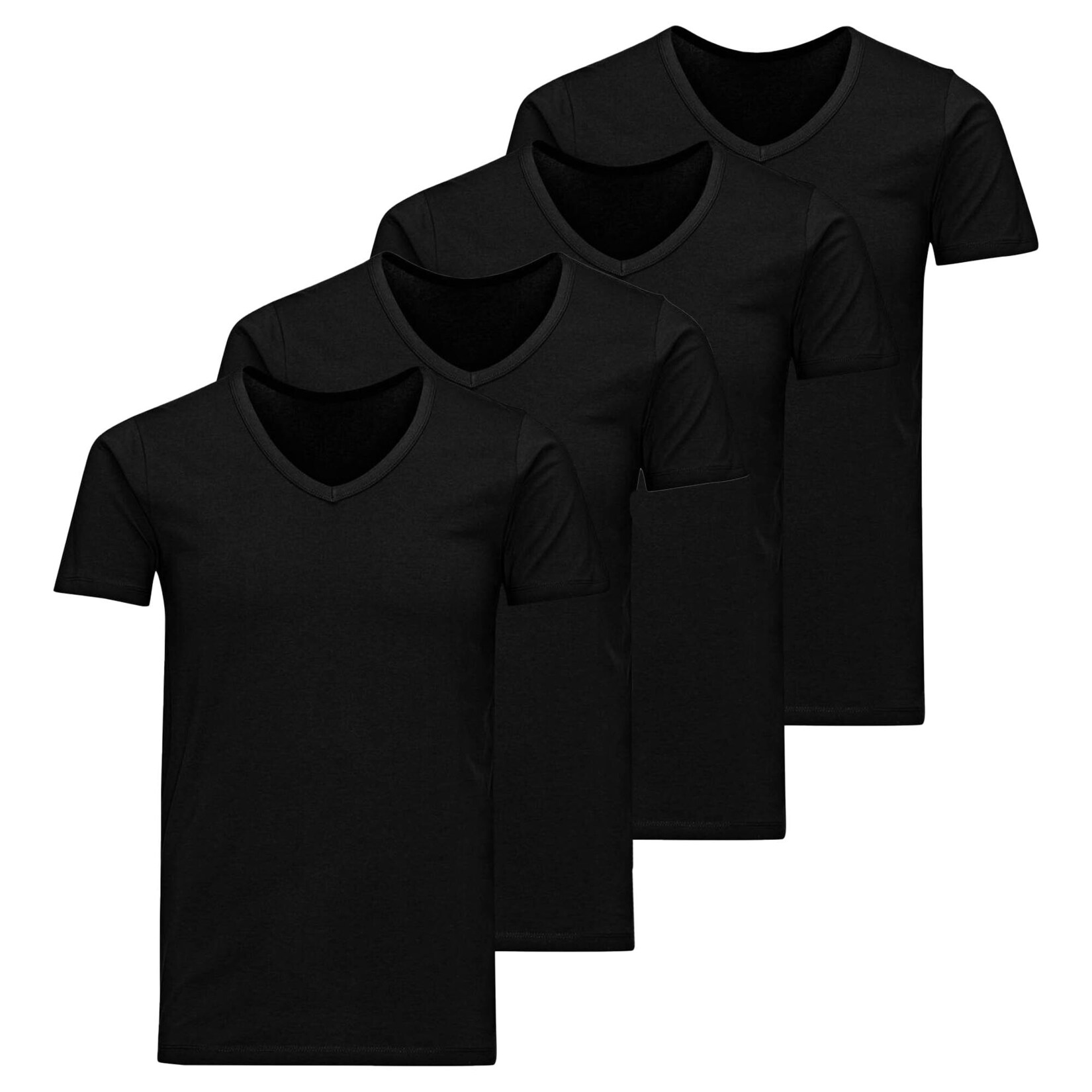 JACBASIC V-NECK TEE 2PK Herren T-Shirt