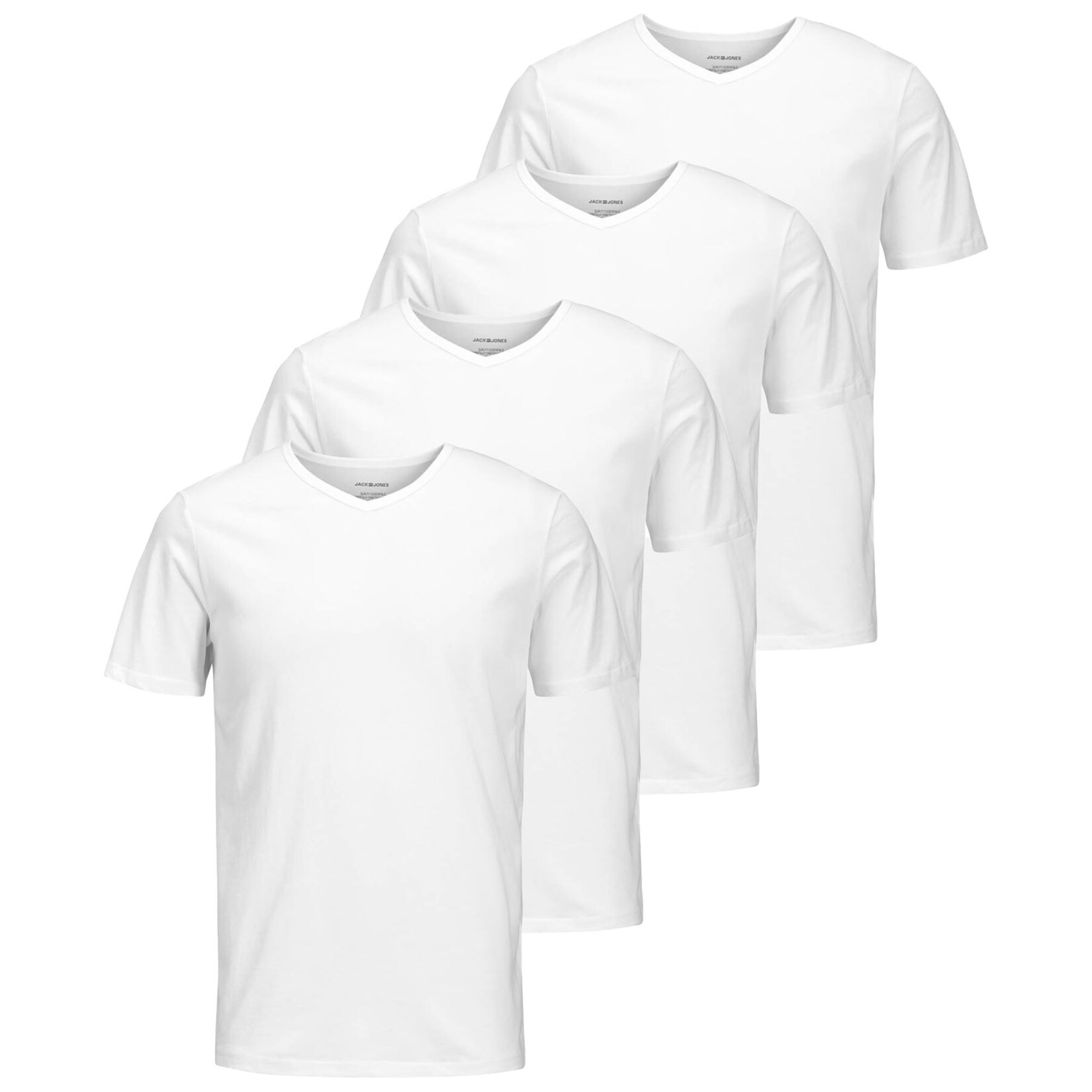 JACBASIC V-NECK TEE 2PK Herren T-Shirt