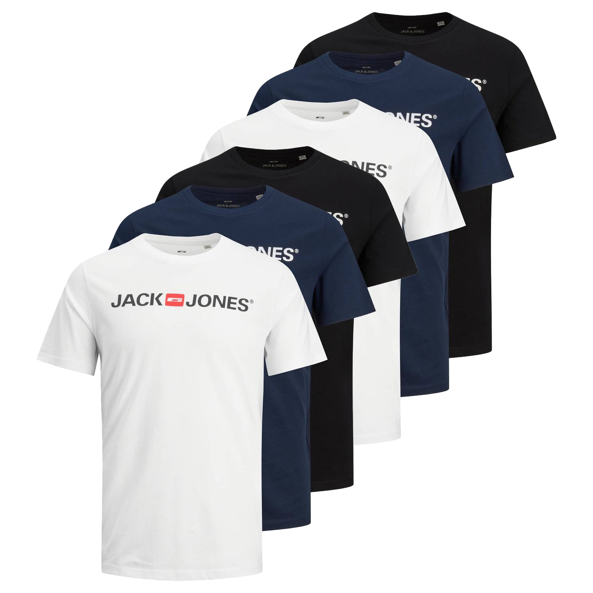 JJECORP LOGO TEE CREW NECK 6PK Herren T-Shirt - Bild 1