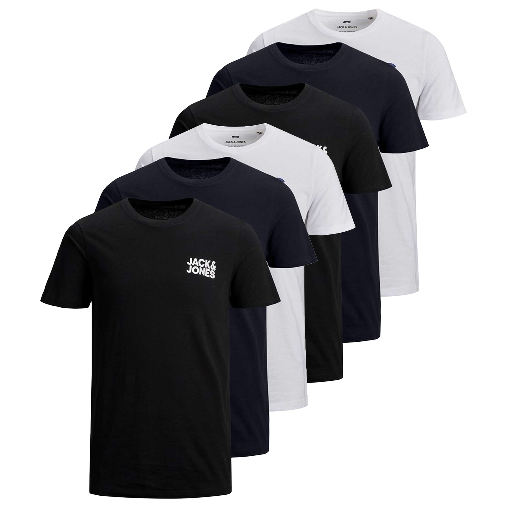 JJECORP LOGO TEE O-NECK 6PK Herren T-Shirt