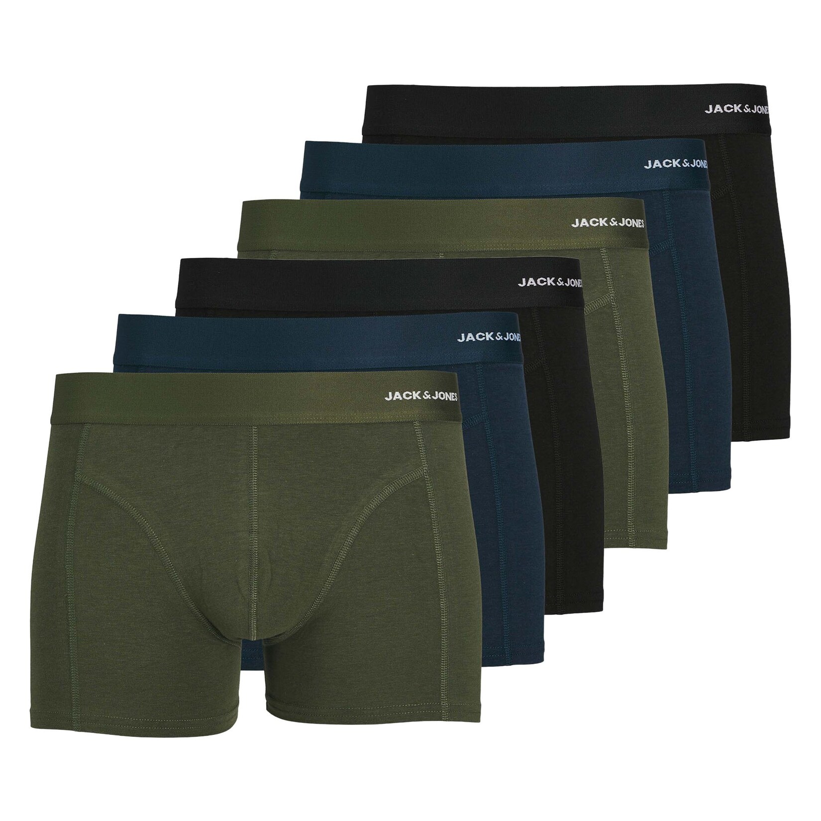 JACBASIC TRUNKS 6 PACK Herren Boxershort
