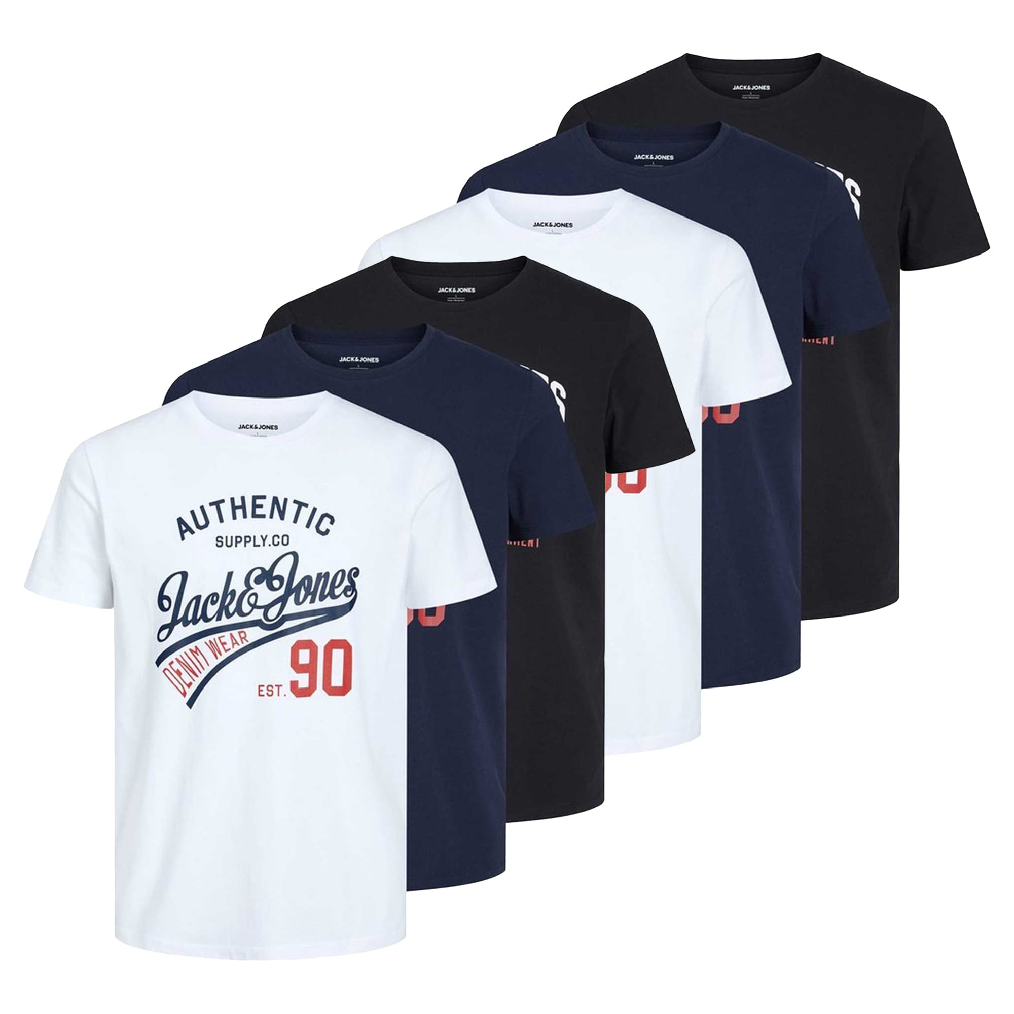 JJETHAN TEE CREW NECK 3PK Herren T-Shirt - Bild 1