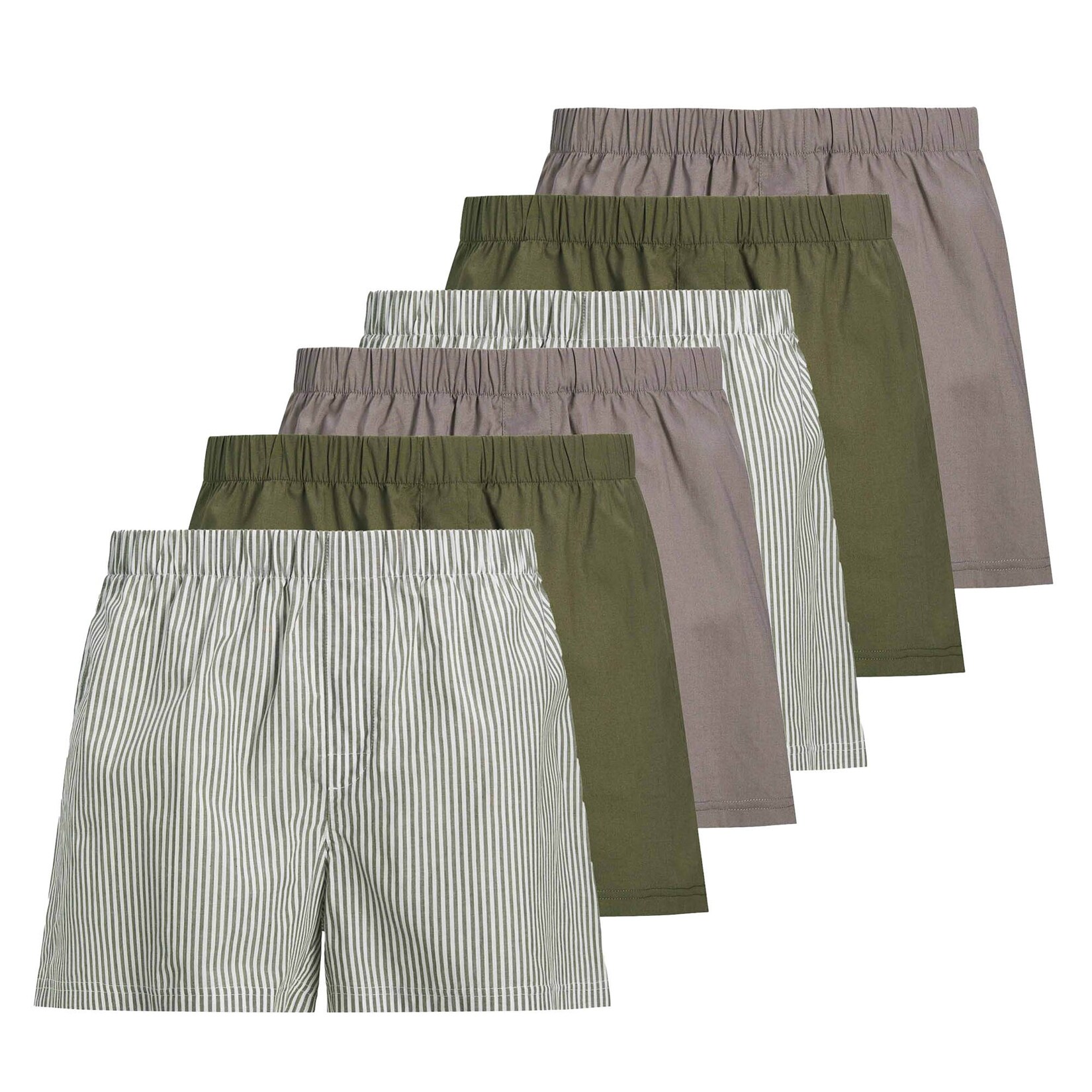 JACMILANO WOVEN BOXERS 6 PACK Herren Web-Boxershorts