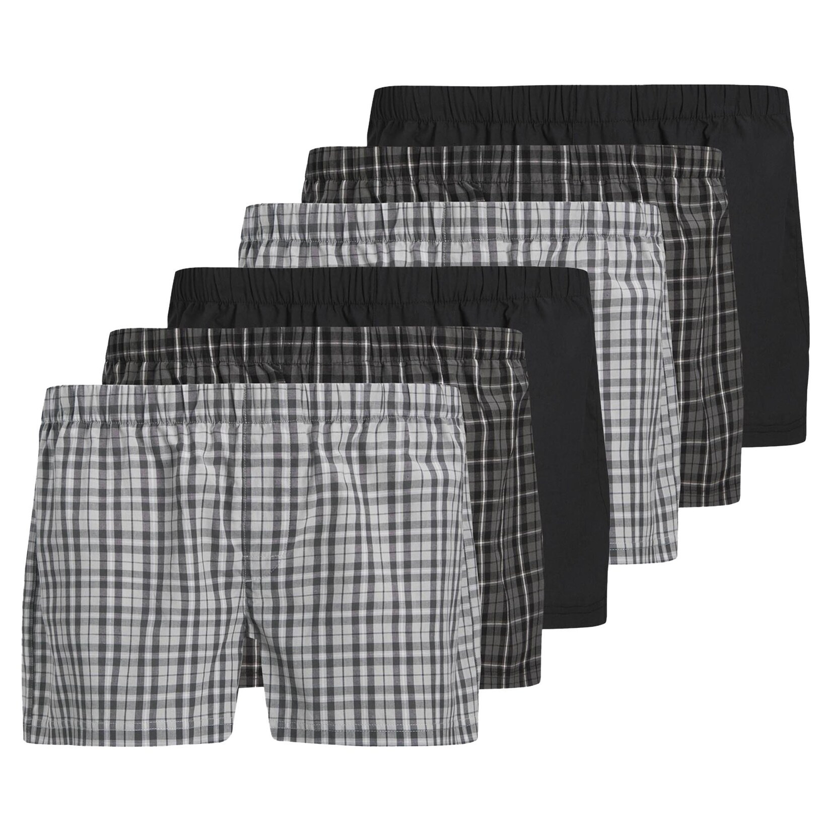 JACMILANO WOVEN BOXERS 6 PACK Herren Web-Boxershorts