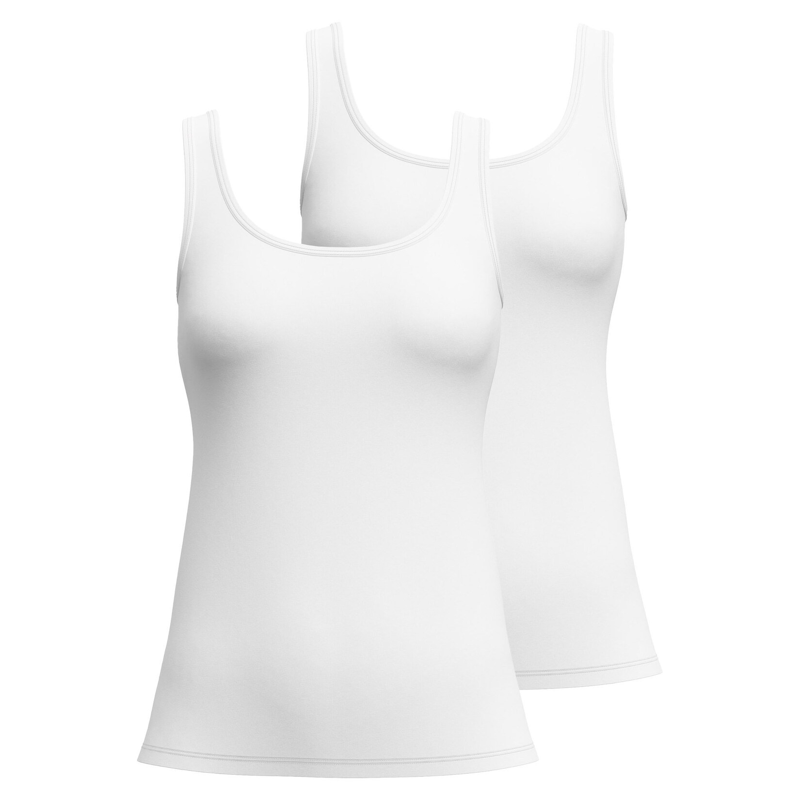 Top ohne Arm Essential Cotton Damen Unterhemd